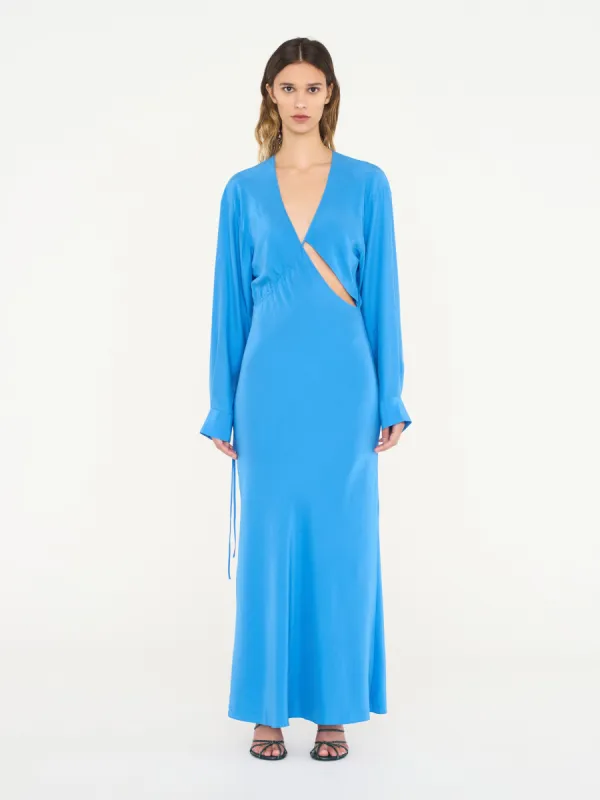 Crosscut Silk Long Sleeve Dress sold by Christopher Esber