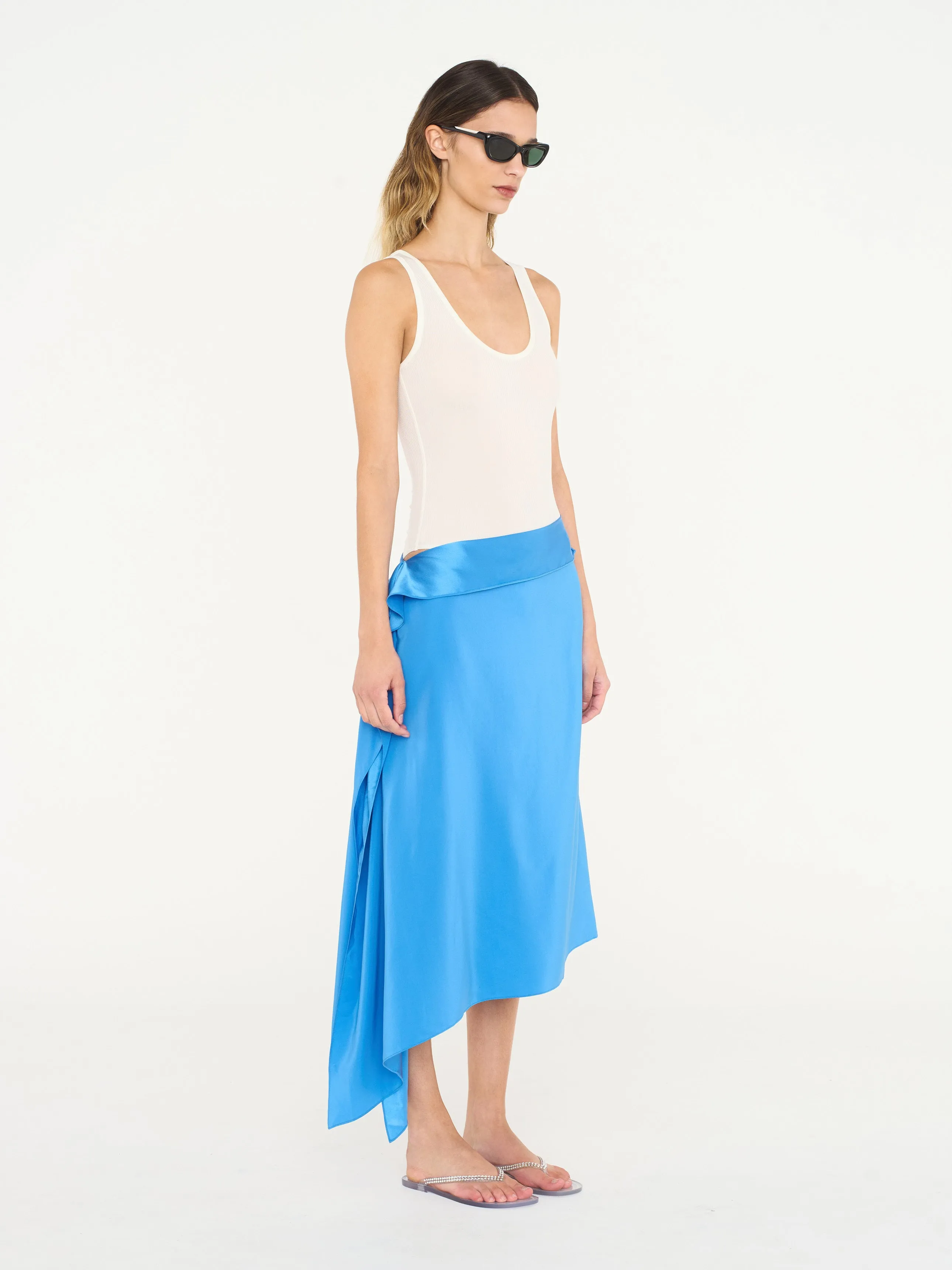 Crosscut Floating Silk Skirt sold by Christopher Esber product image thumbnail 3