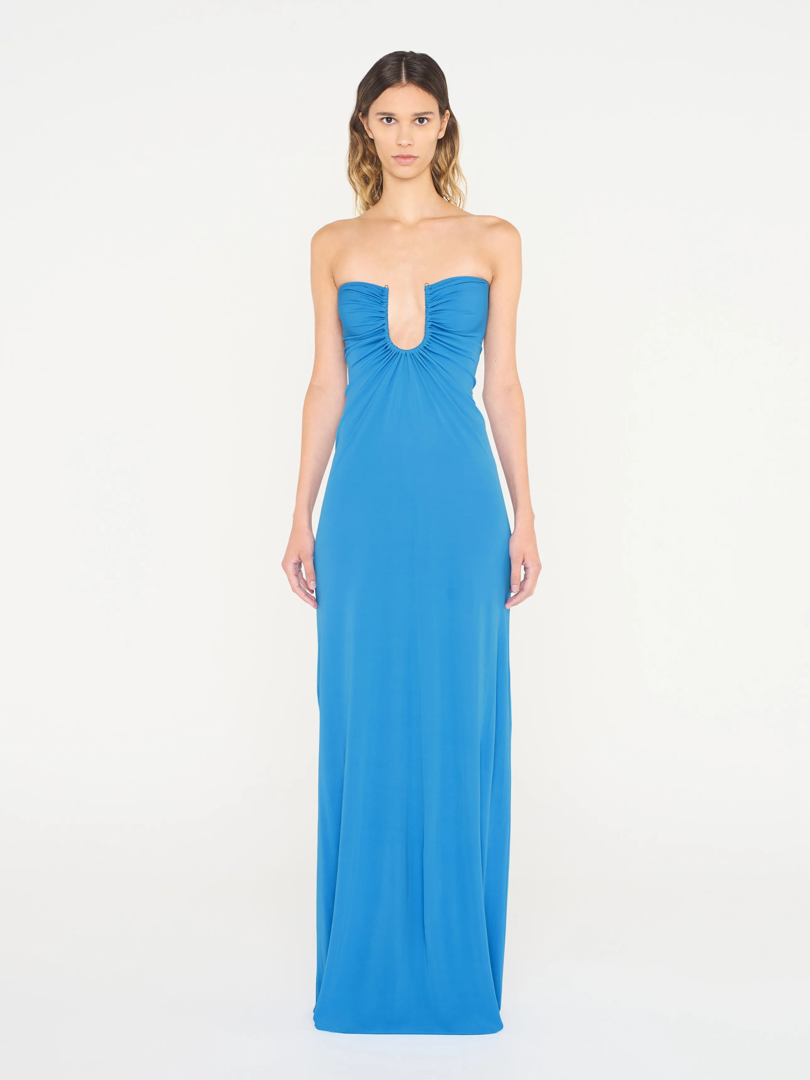 Arced Palm Strapless Dress sold by Christopher Esber