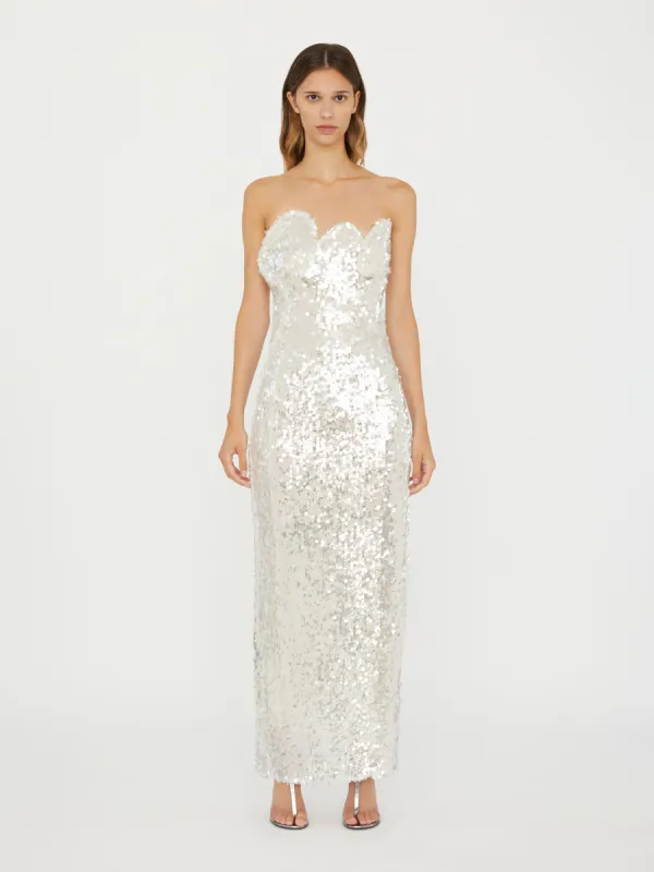 Opaline Sequin Strapless Gown made by Christopher Esber