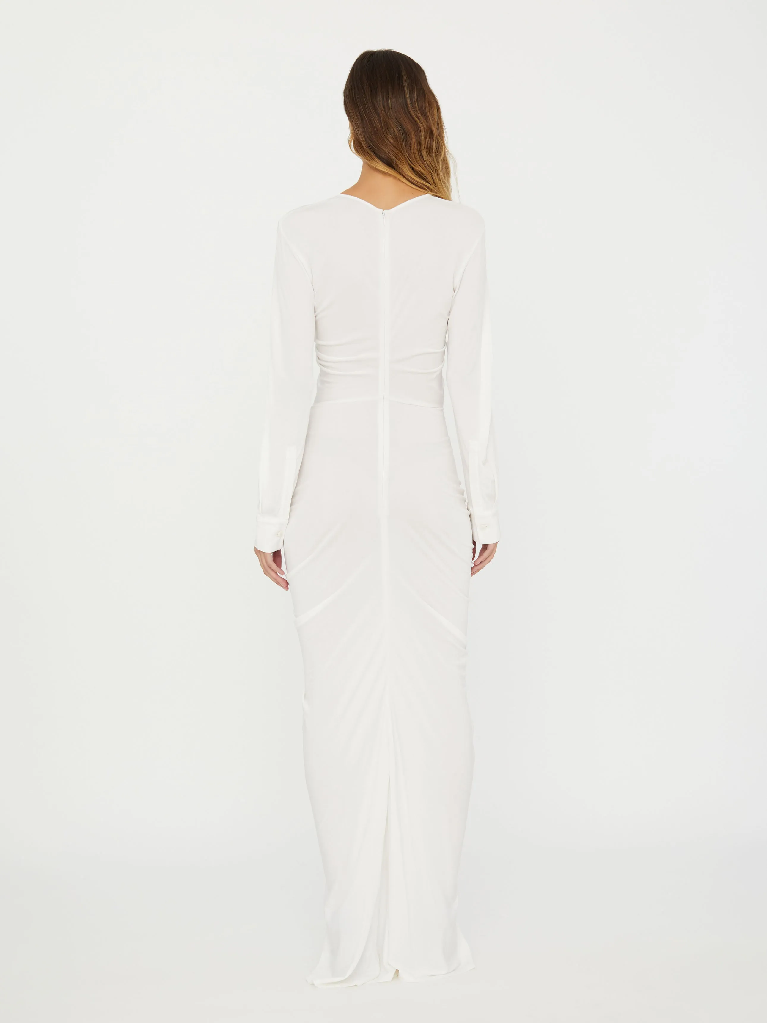 Bezel Quartz Disconnect Long Sleeve Dress sold by Christopher Esber product image thumbnail 4