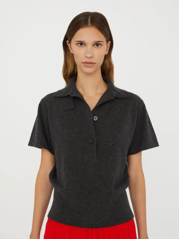 Cashmere Knit Polo sold by Christopher Esber