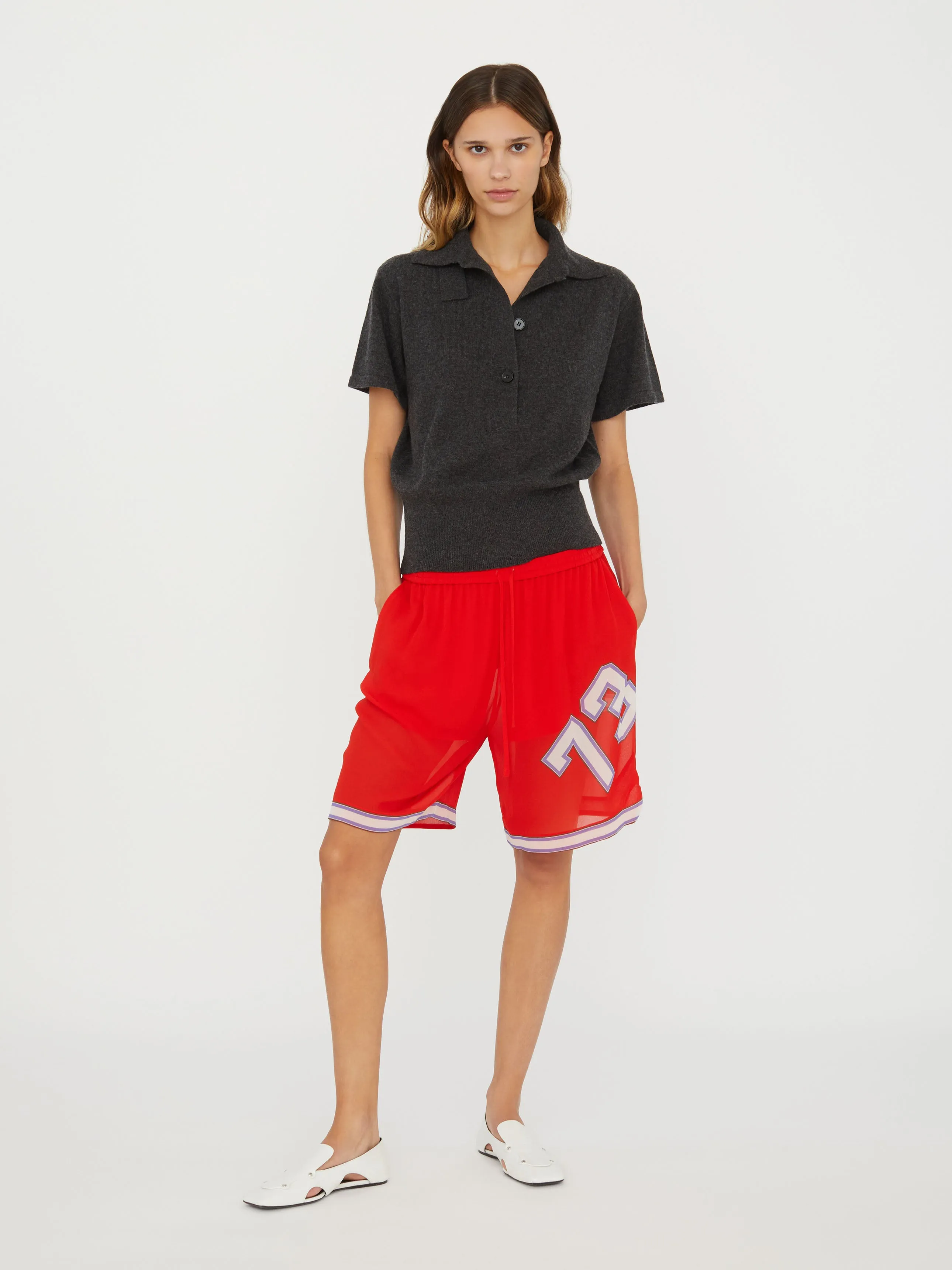 Varsity Silk Short sold by Christopher Esber product image thumbnail 5