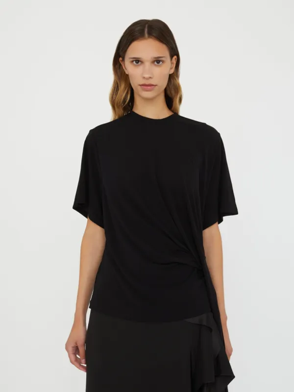 Side Cowl Drape Extension Tee sold by Christopher Esber
