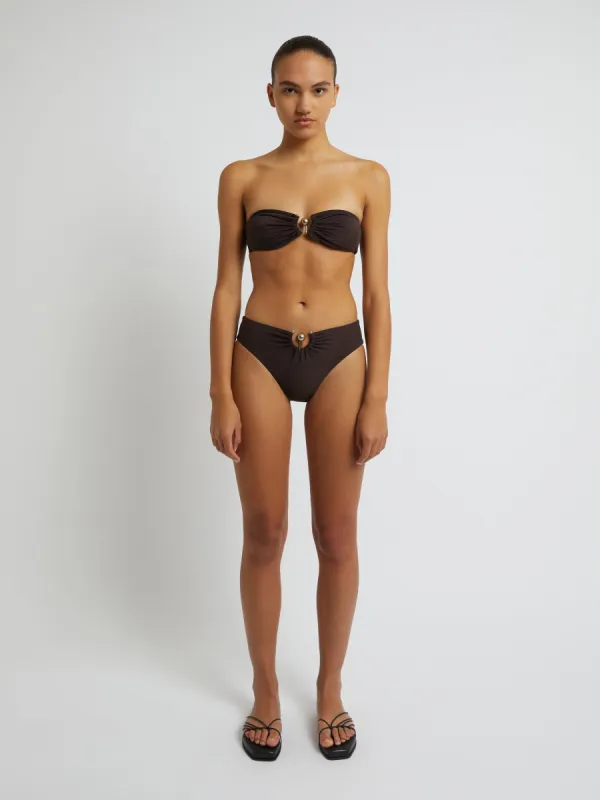 Orbit Ruched Low Brief made by Christopher Esber