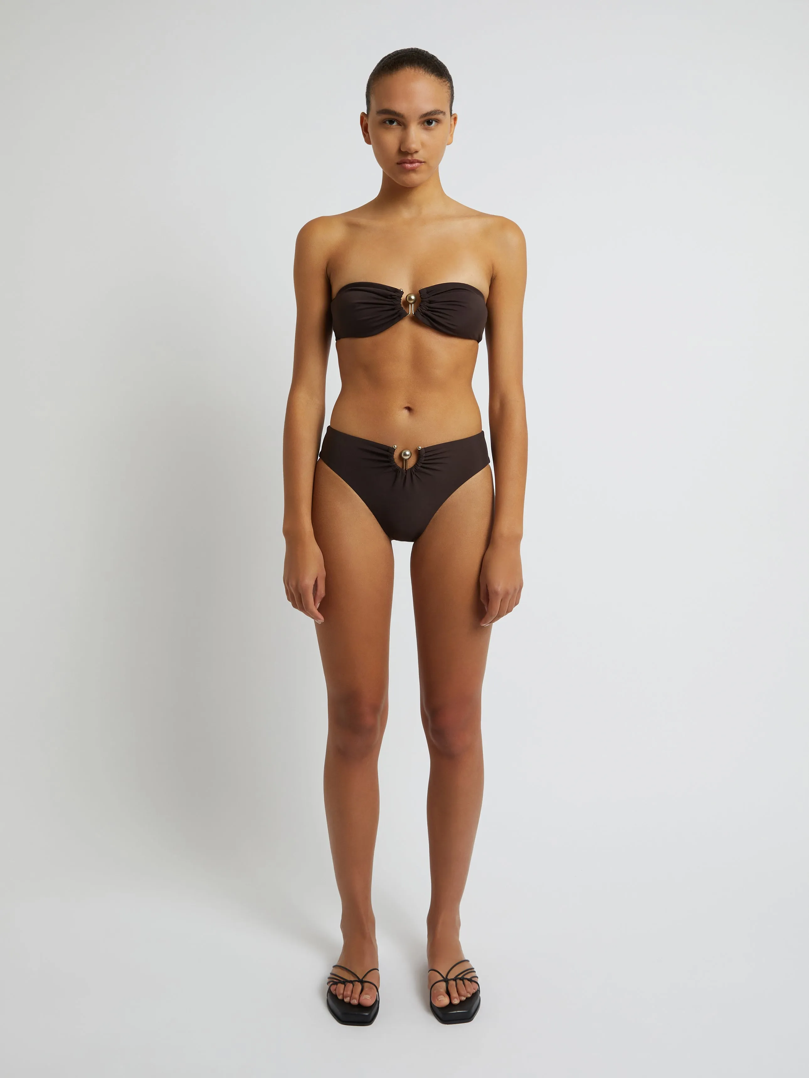 Orbit Ruched Low Brief sold by Christopher Esber