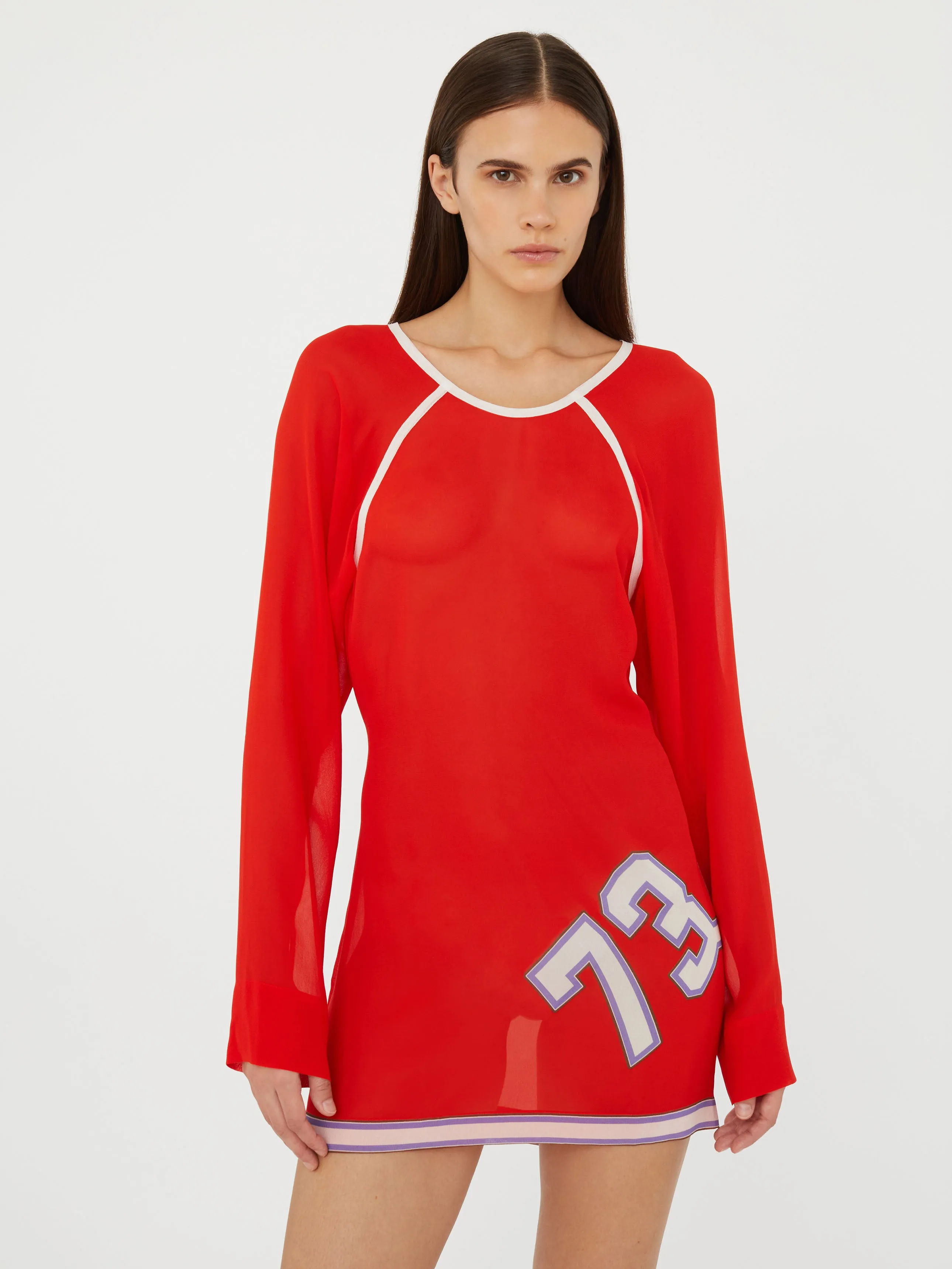 Varsity Raglan Silk Tunic sold by Christopher Esber product image thumbnail 2