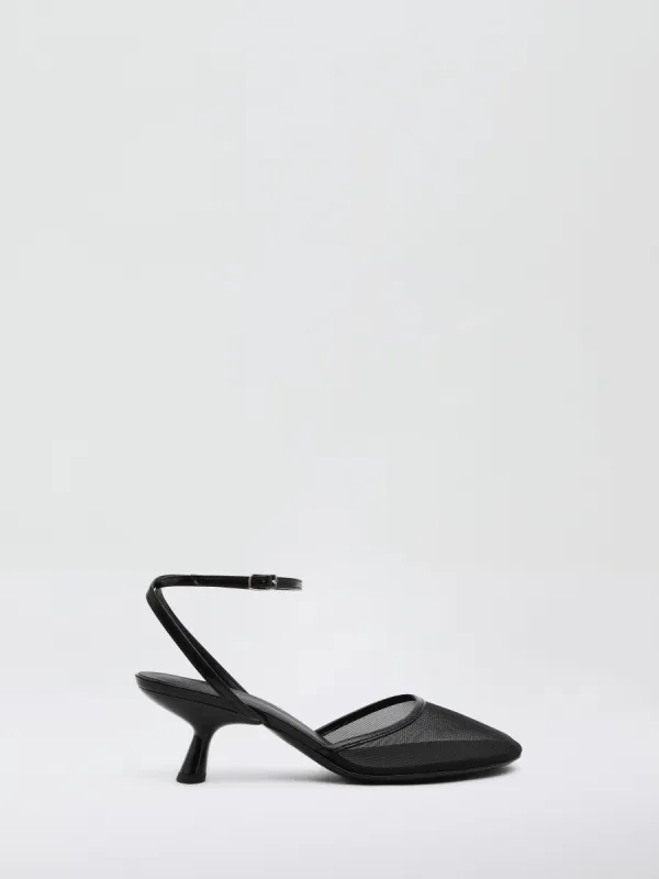 Sheer Mesh Mary Jane Heel sold by Christopher Esber