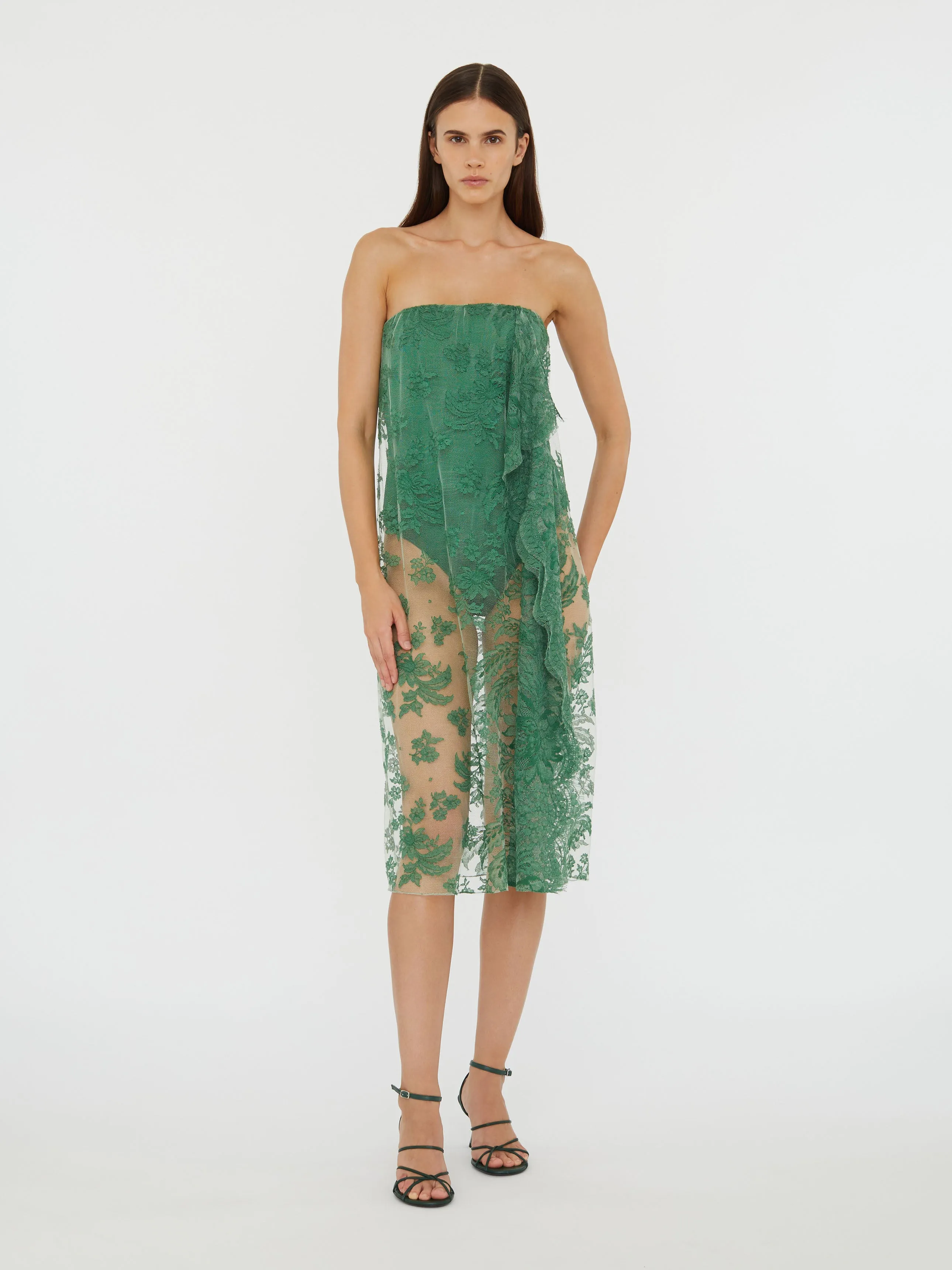 Floating Lace Strapless Dress sold by Christopher Esber product image thumbnail 4