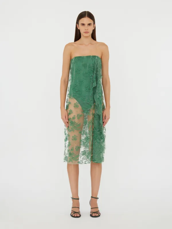 Floating Lace Strapless Dress sold by Christopher Esber