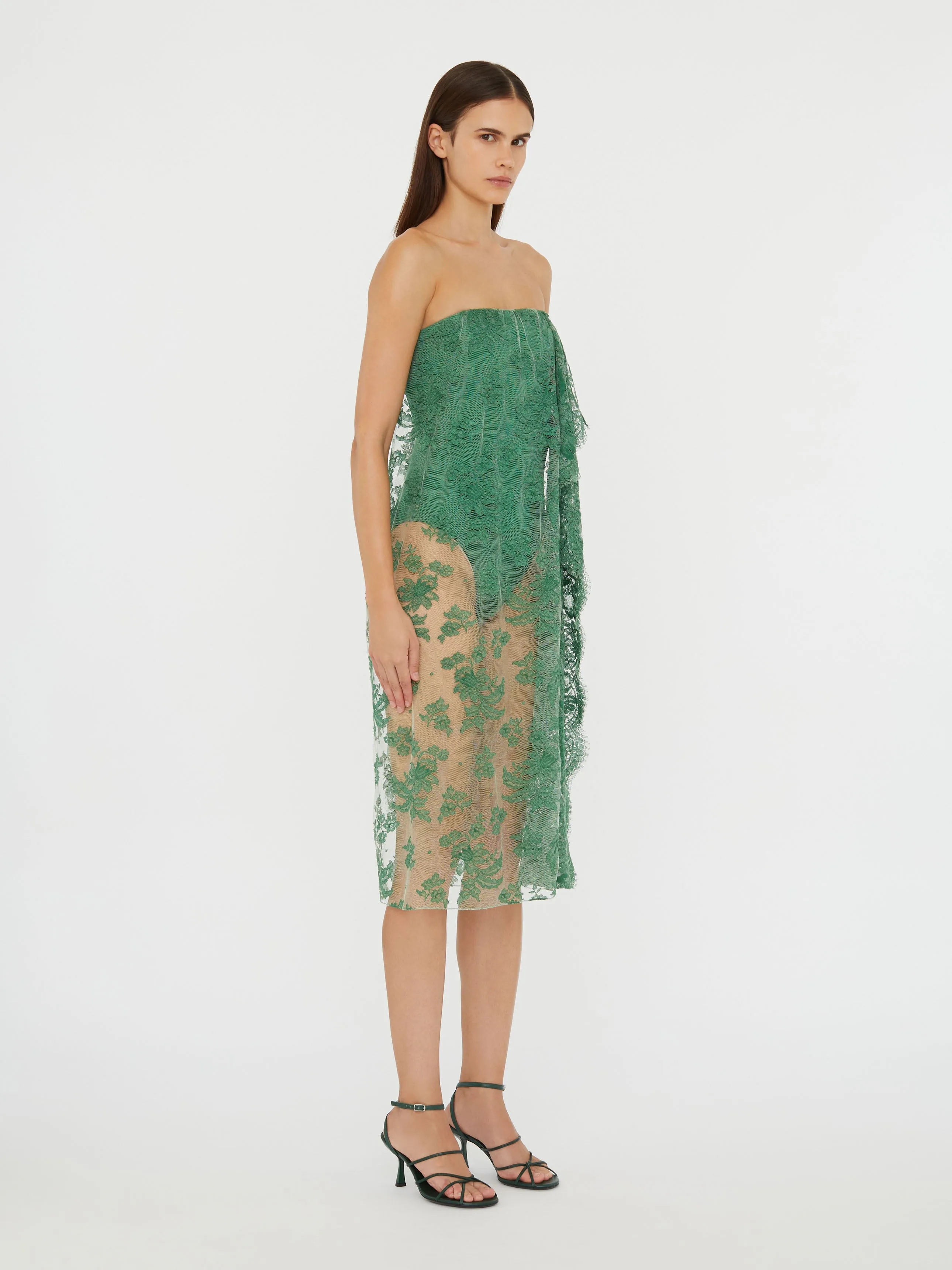 Floating Lace Strapless Dress sold by Christopher Esber product image thumbnail 3