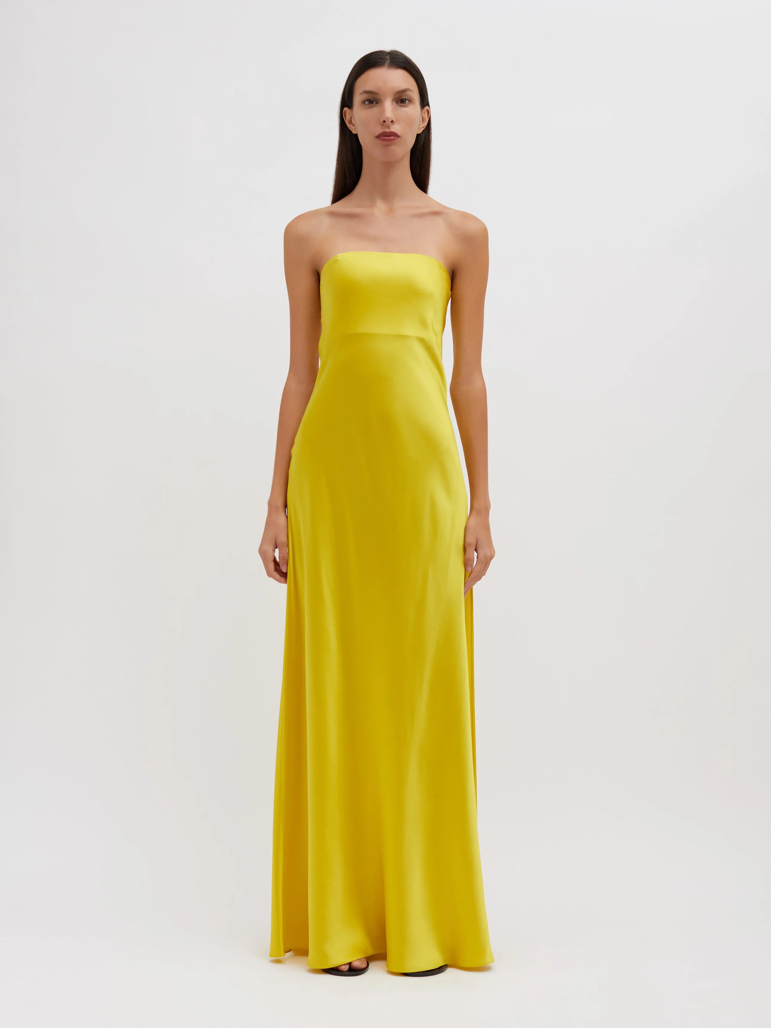 Filo Strapless Slit Dress sold by Christopher Esber