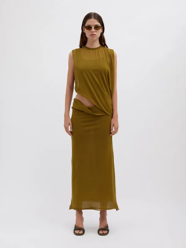 SIide Drape Tee Dress sold by Christopher Esber