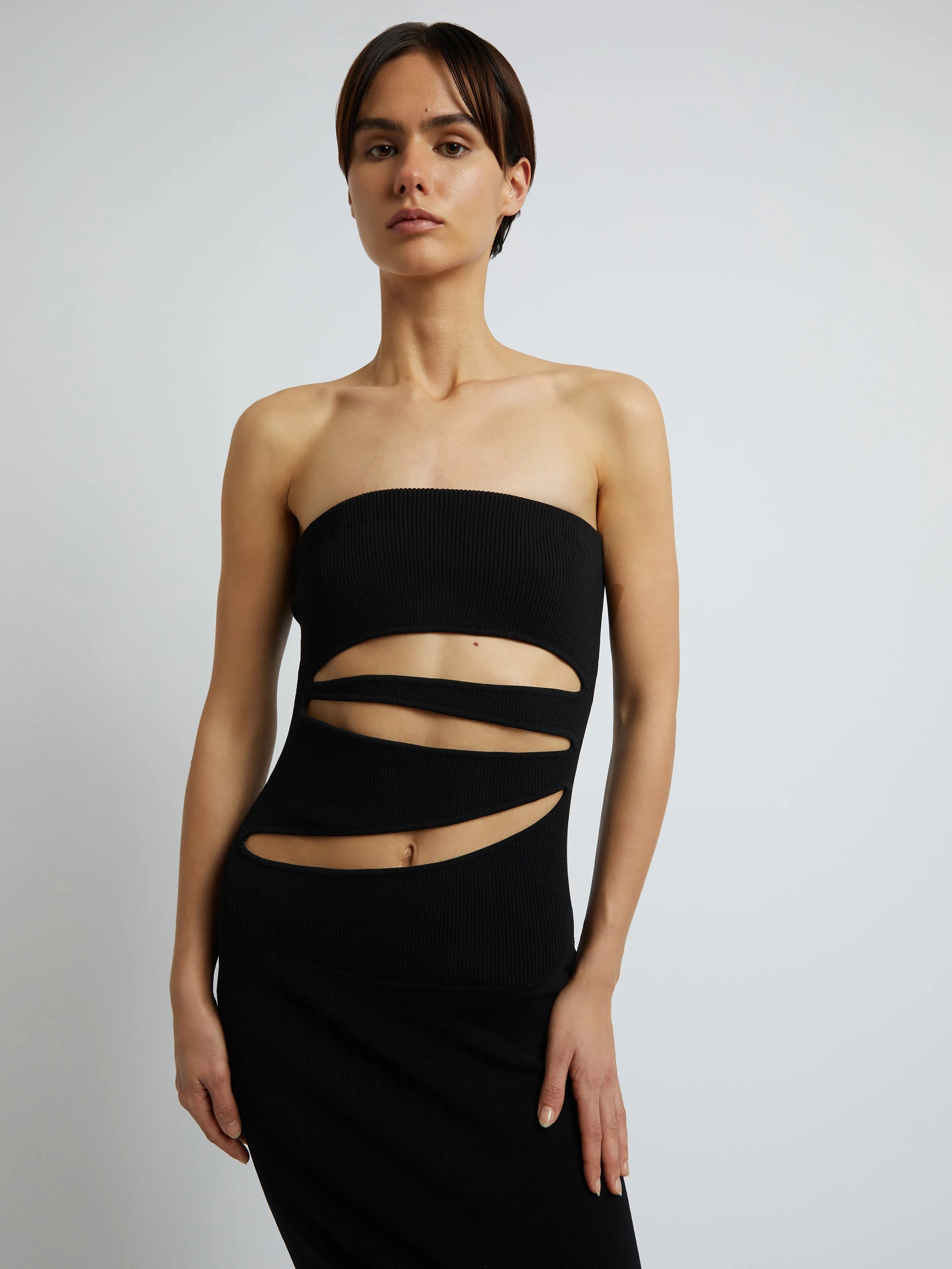 Slashed Knit Strapless Dress sold by Christopher Esber product image thumbnail 2