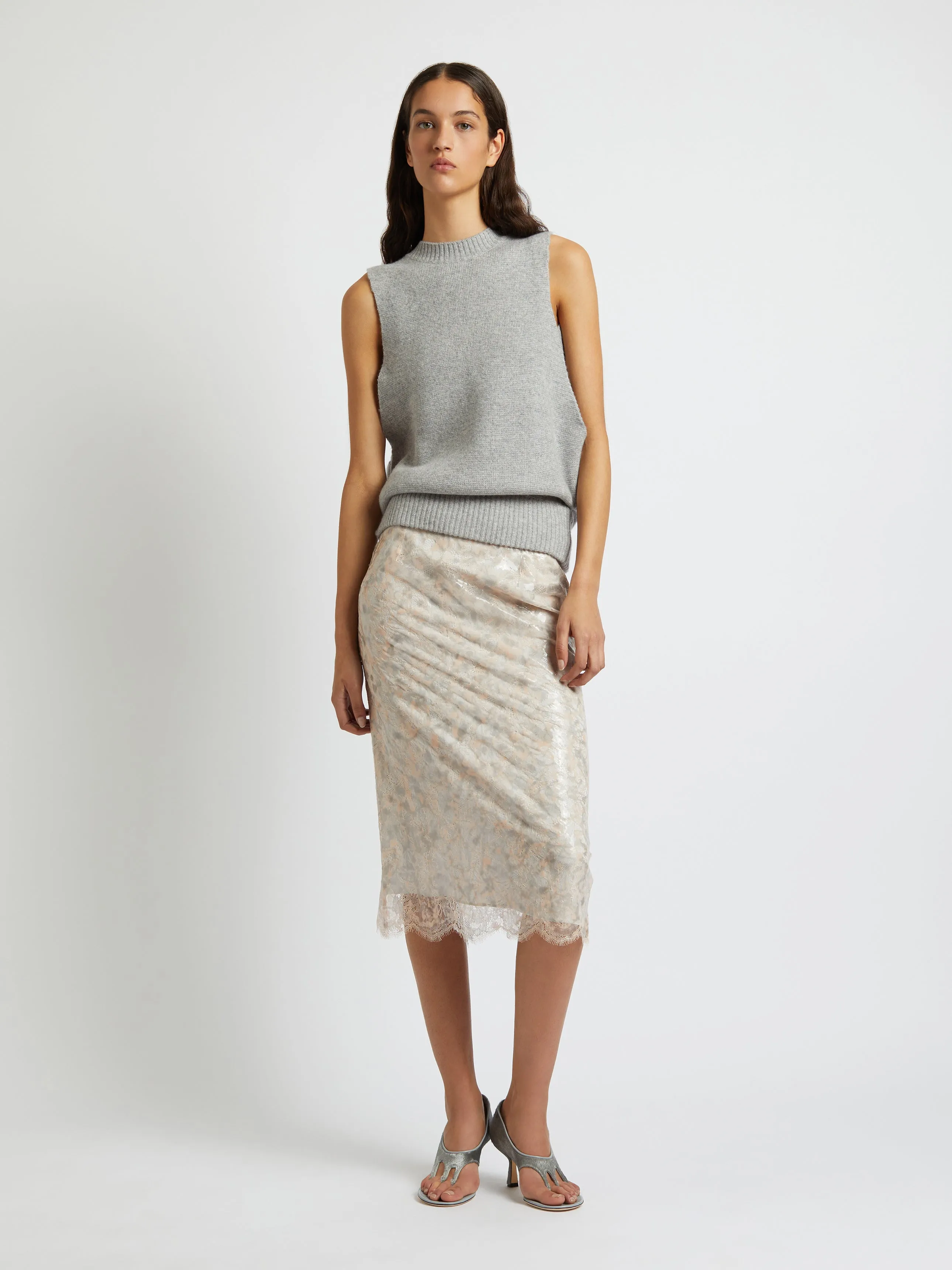 Laminated Lace Skirt sold by Christopher Esber product image thumbnail 5