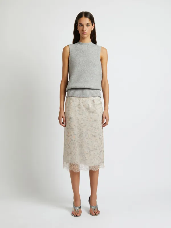 Laminated Lace Skirt made by Christopher Esber