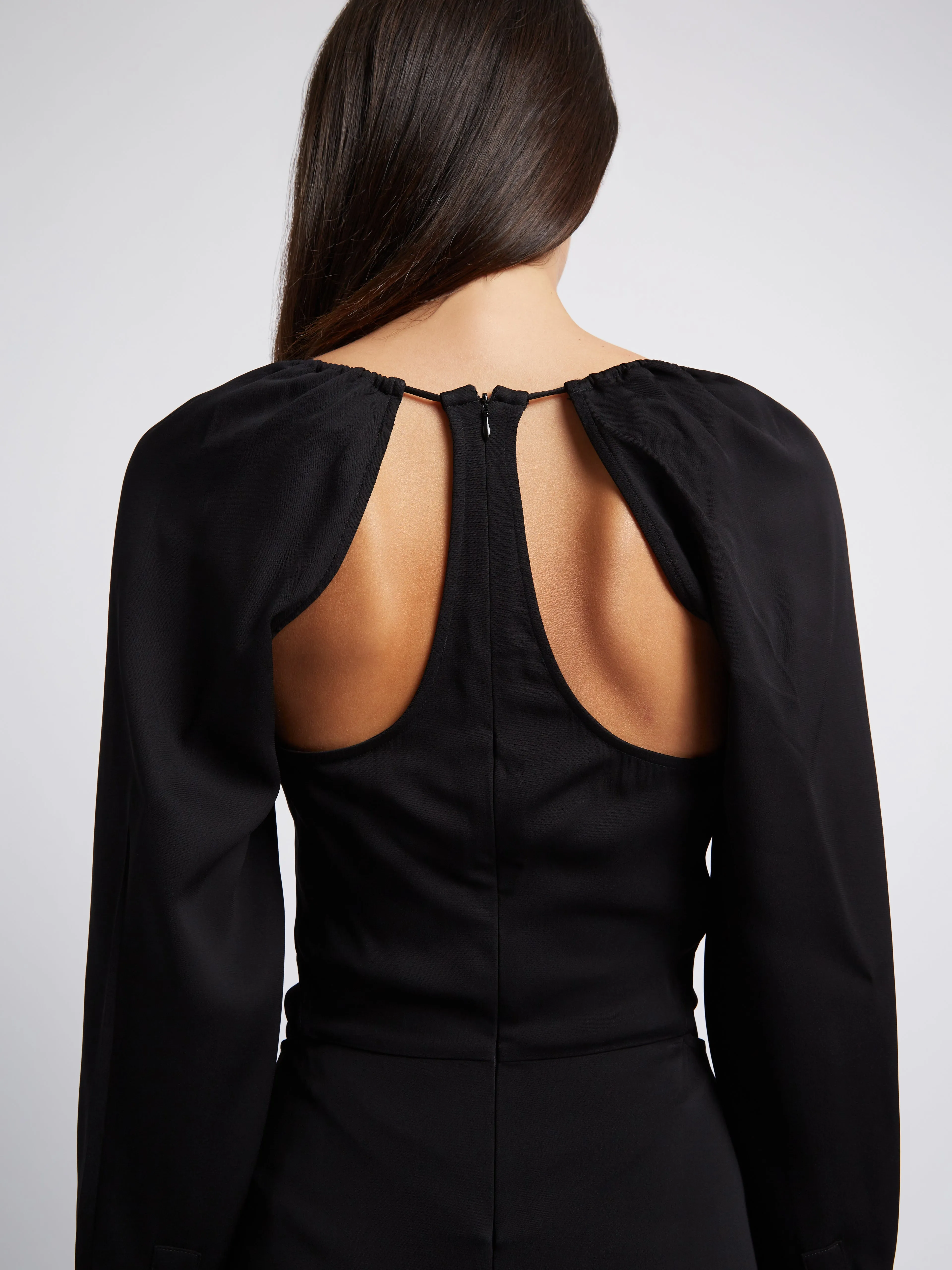 Multi Panel Ruched Floating Sleeve Tie Dress sold by Christopher Esber product image thumbnail 3