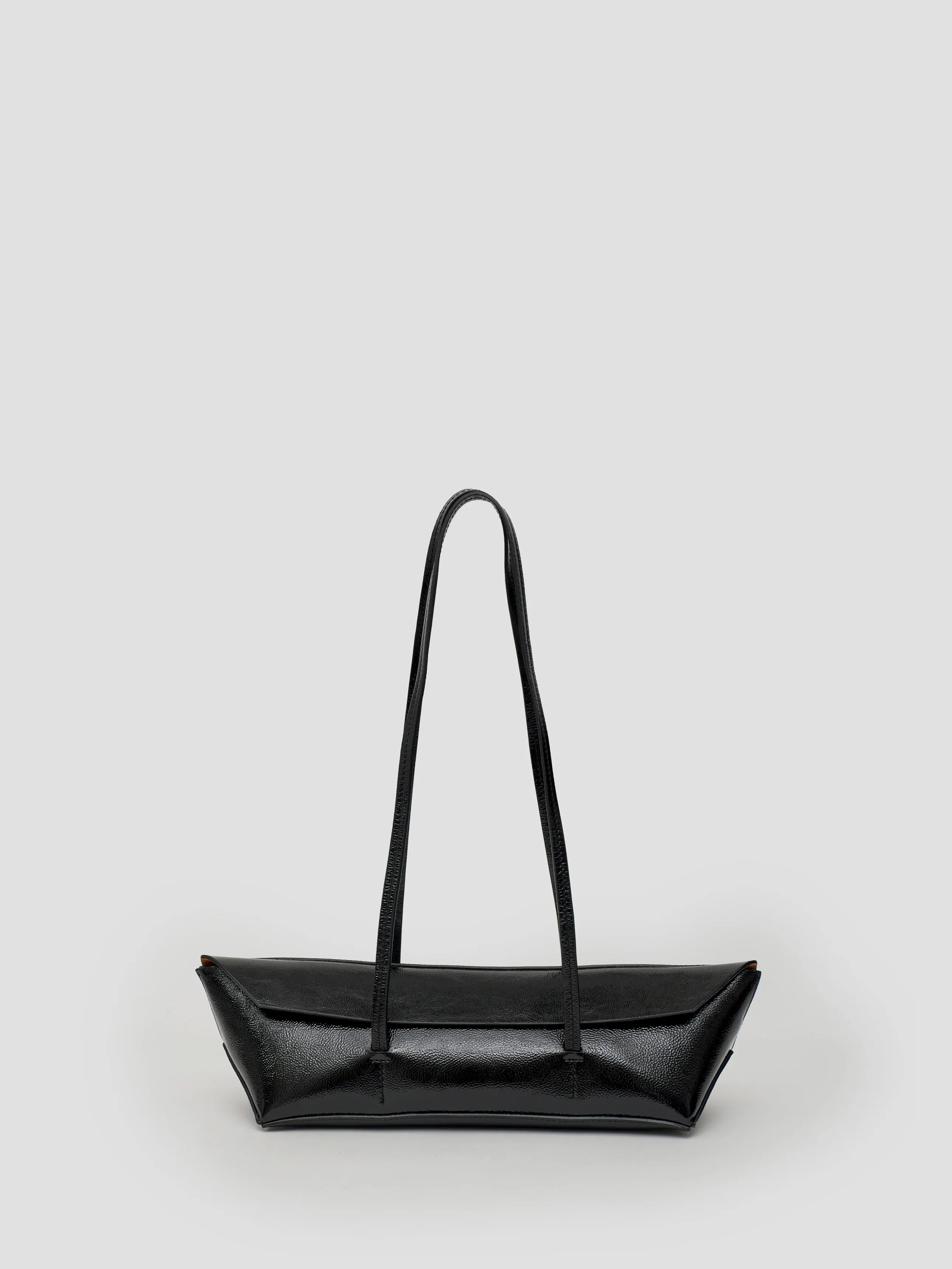 Gondola Patent Mini Tote sold by Christopher Esber