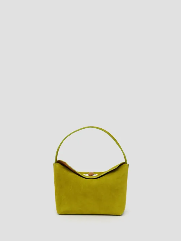Turnlock Suede Mini Shoulder Bag sold by Christopher Esber