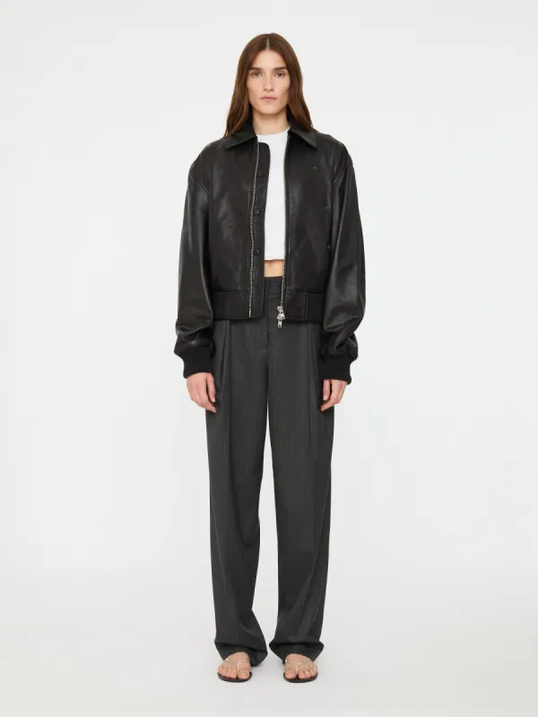 Leather Flight Bomber sold by Christopher Esber