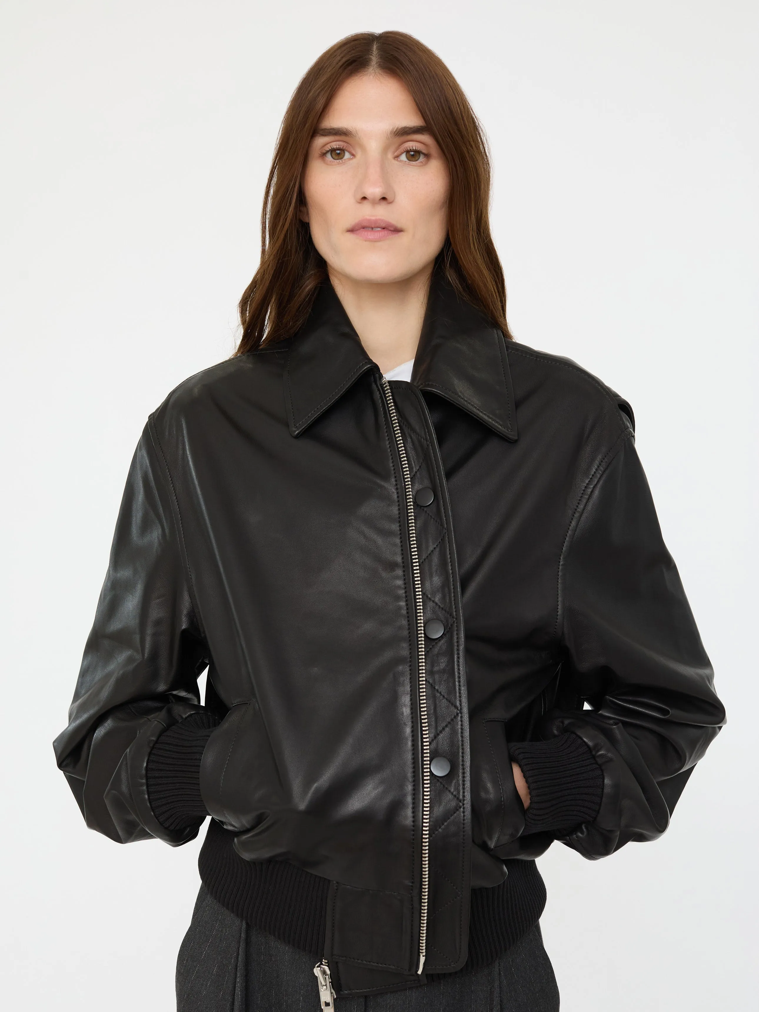 Leather Flight Bomber sold by Christopher Esber product image thumbnail 5