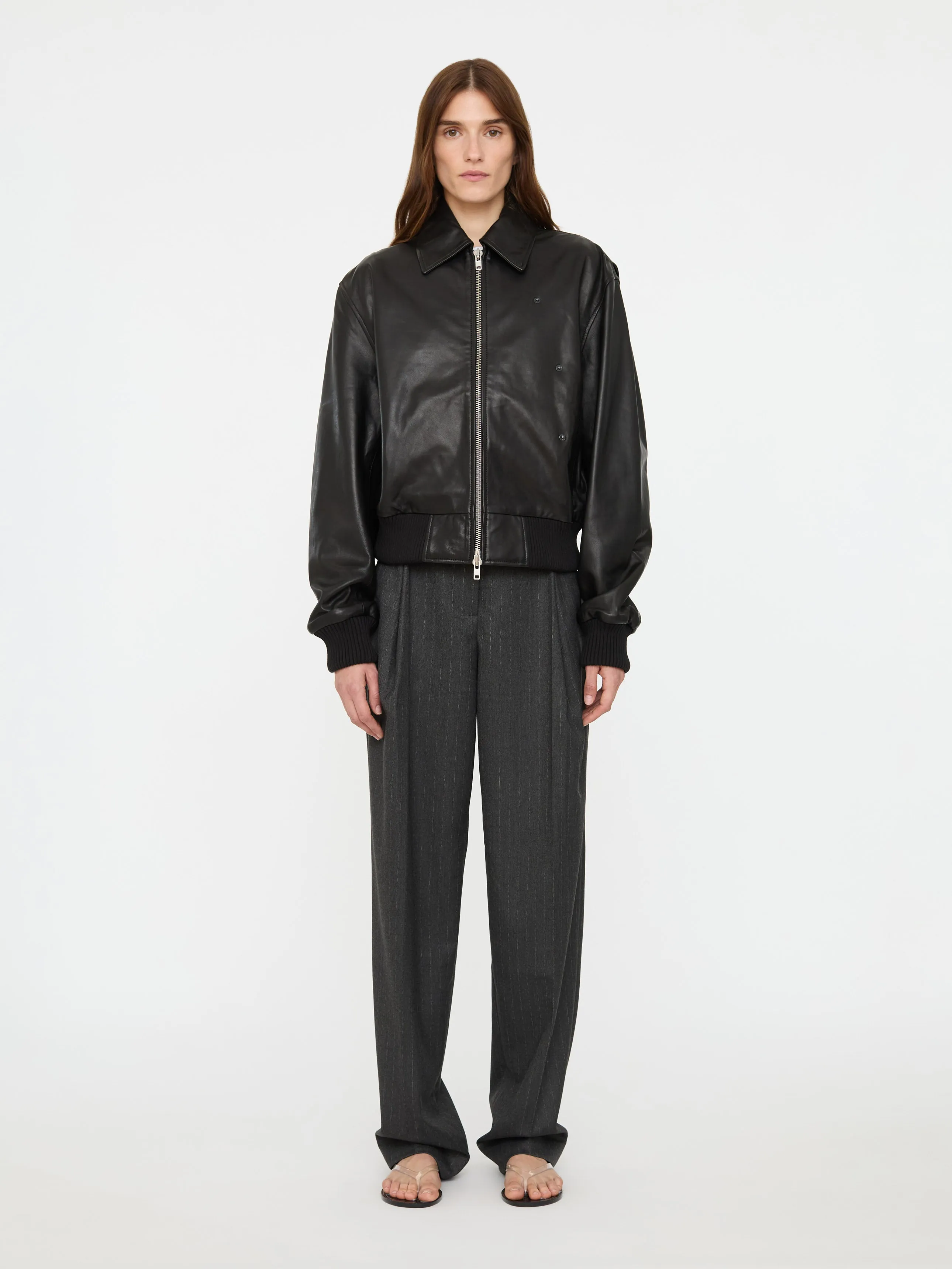 Leather Flight Bomber sold by Christopher Esber product image thumbnail 3