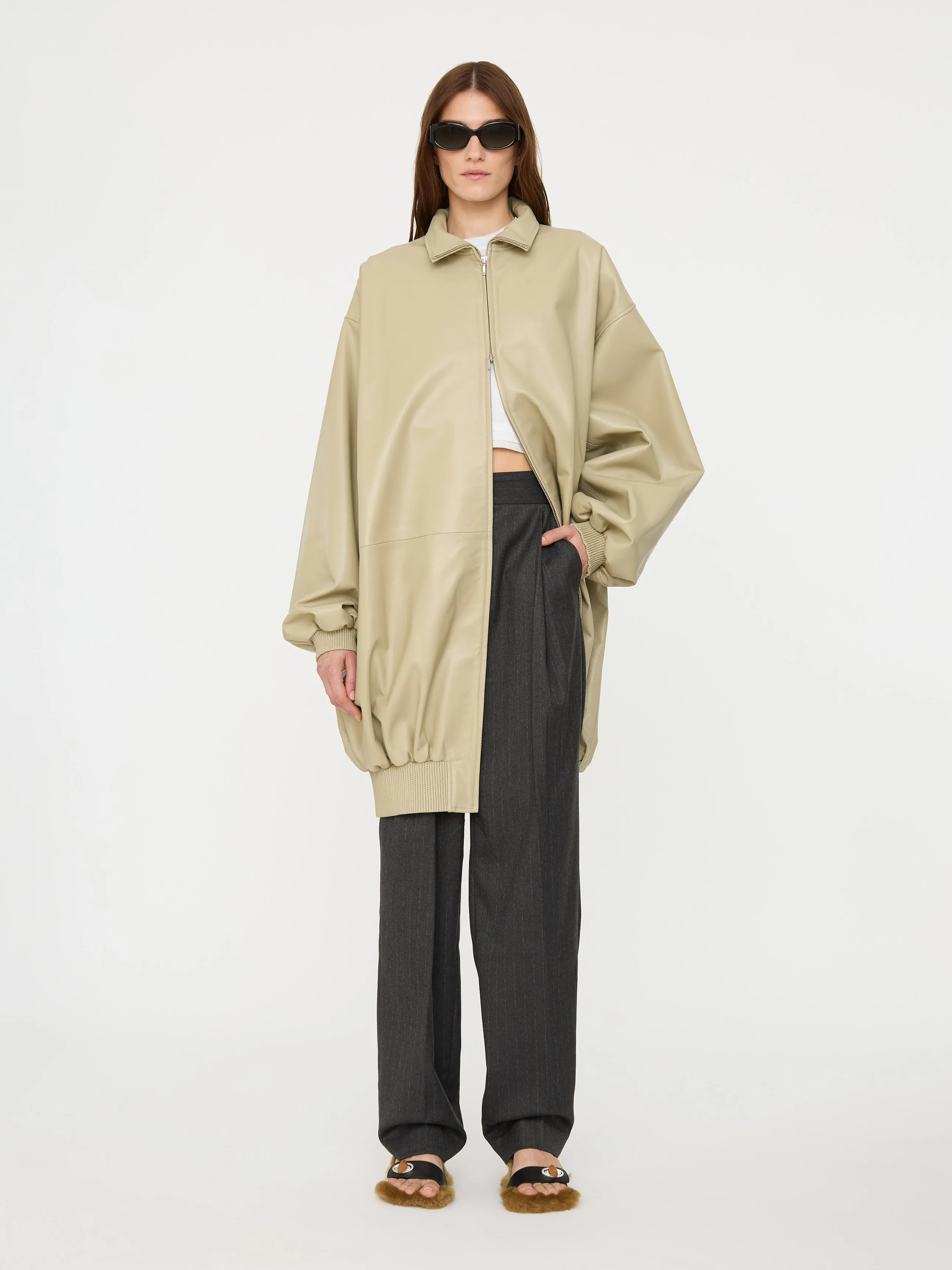 Leather Altitude Jacket sold by Christopher Esber product image thumbnail 4