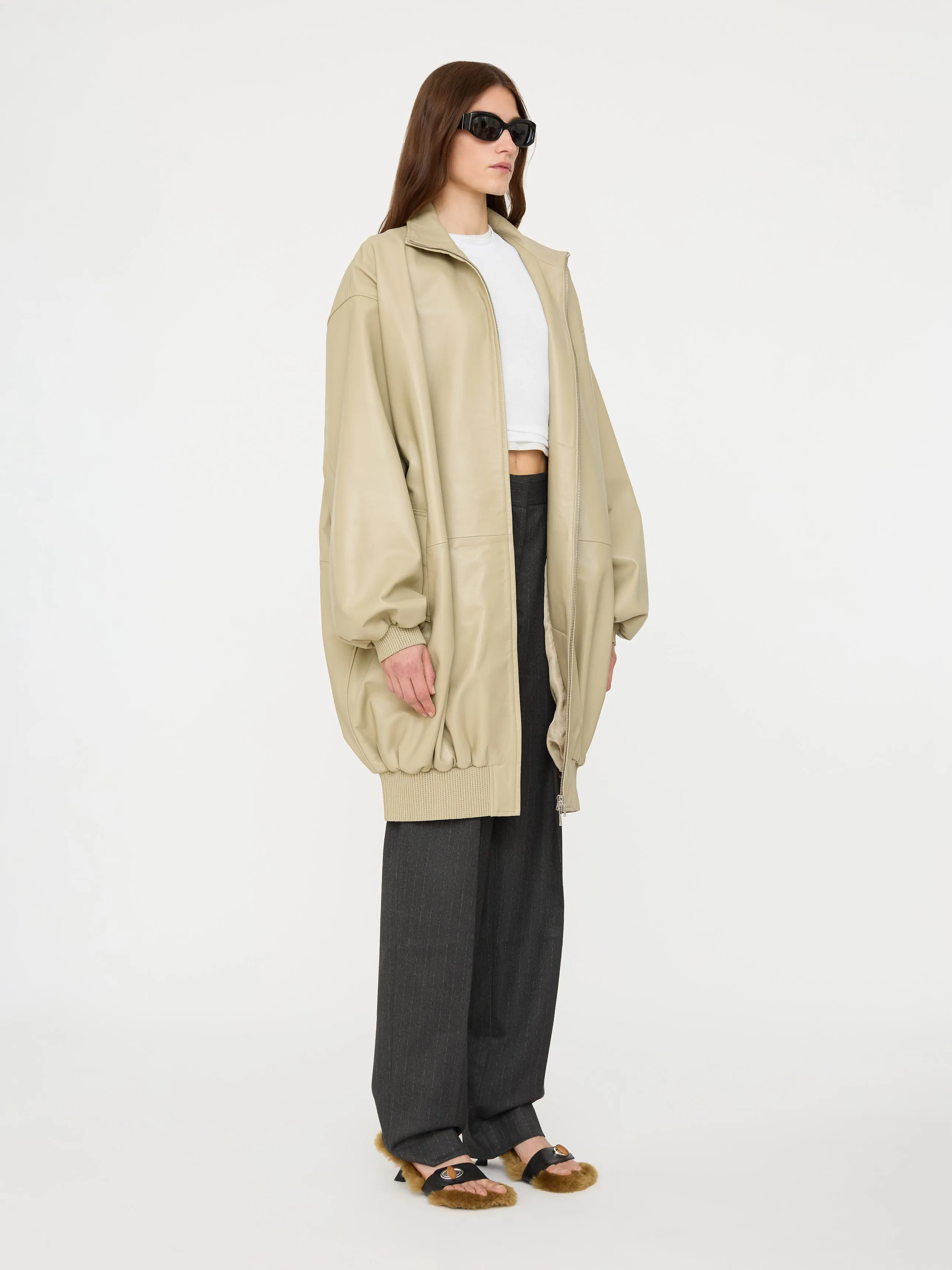 Leather Altitude Jacket sold by Christopher Esber product image thumbnail 3