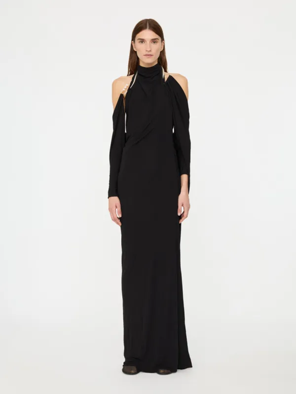 Levitate Halter Long Sleeve Dress sold by Christopher Esber