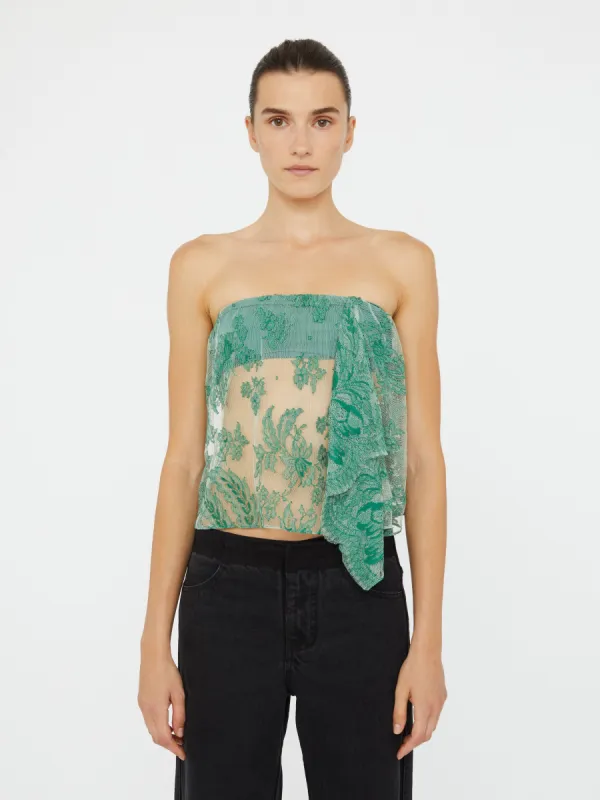 Floating Lace Strapless Top sold by Christopher Esber