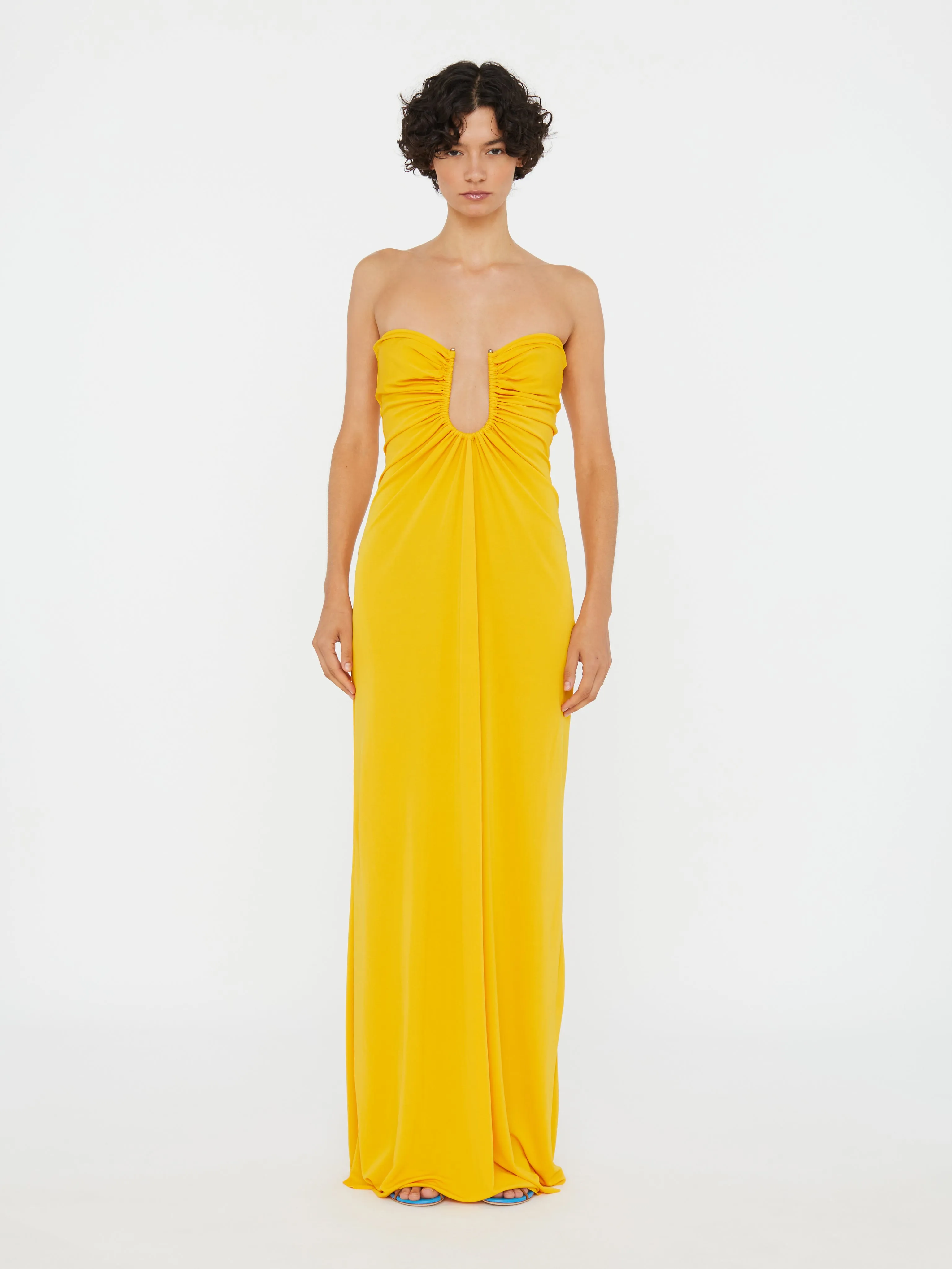 Arced Palm Strapless Dress sold by Christopher Esber