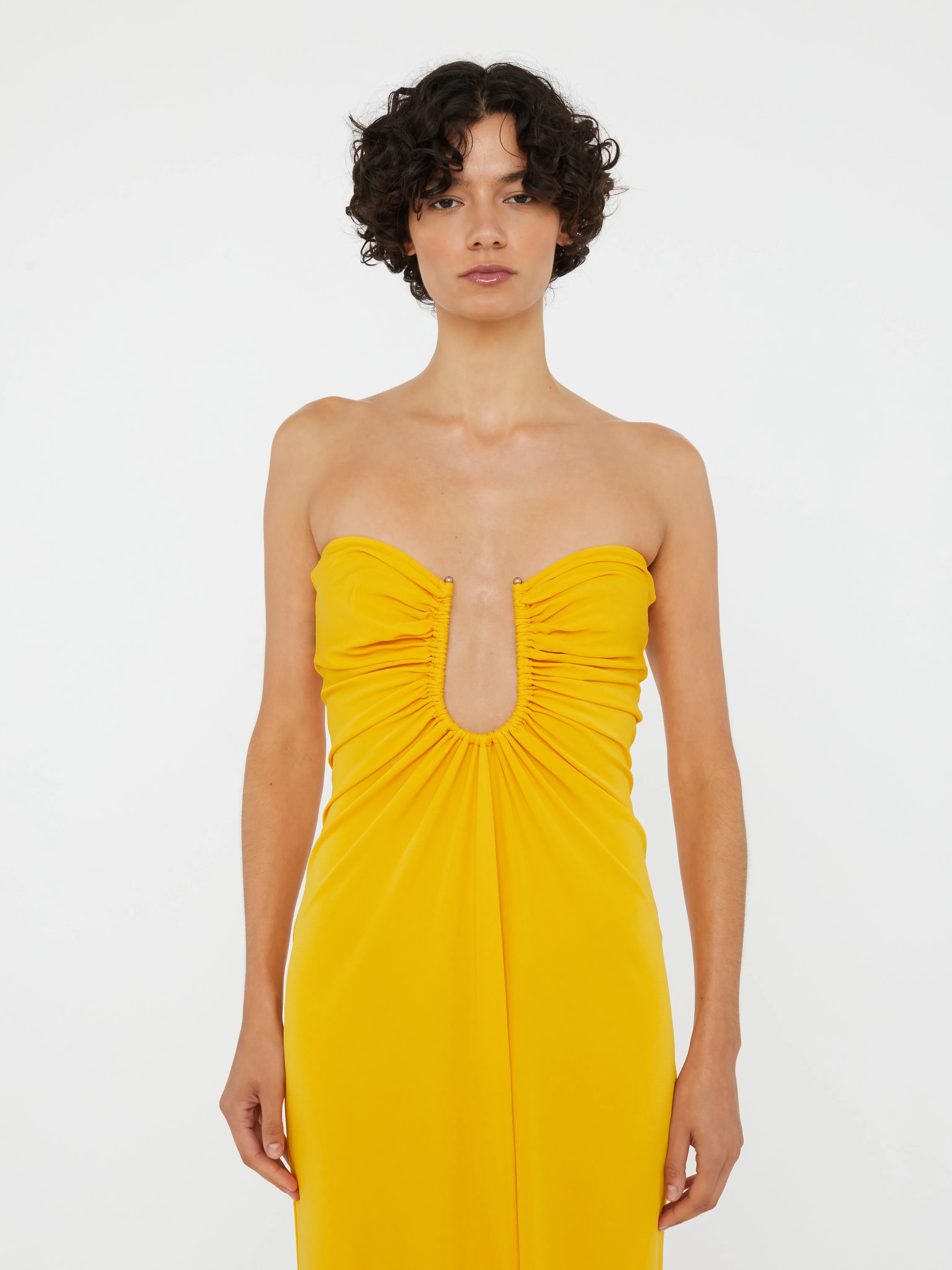 Arced Palm Strapless Dress sold by Christopher Esber product image thumbnail 2