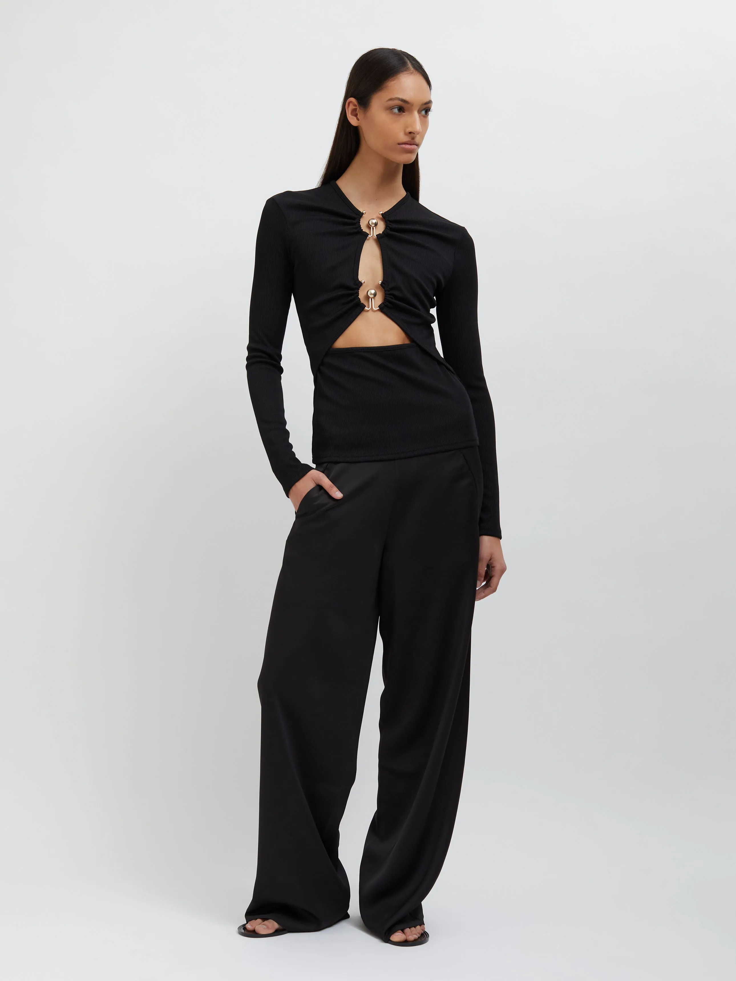 Orbit Ruched Long Sleeve Top sold by Christopher Esber product image thumbnail 5