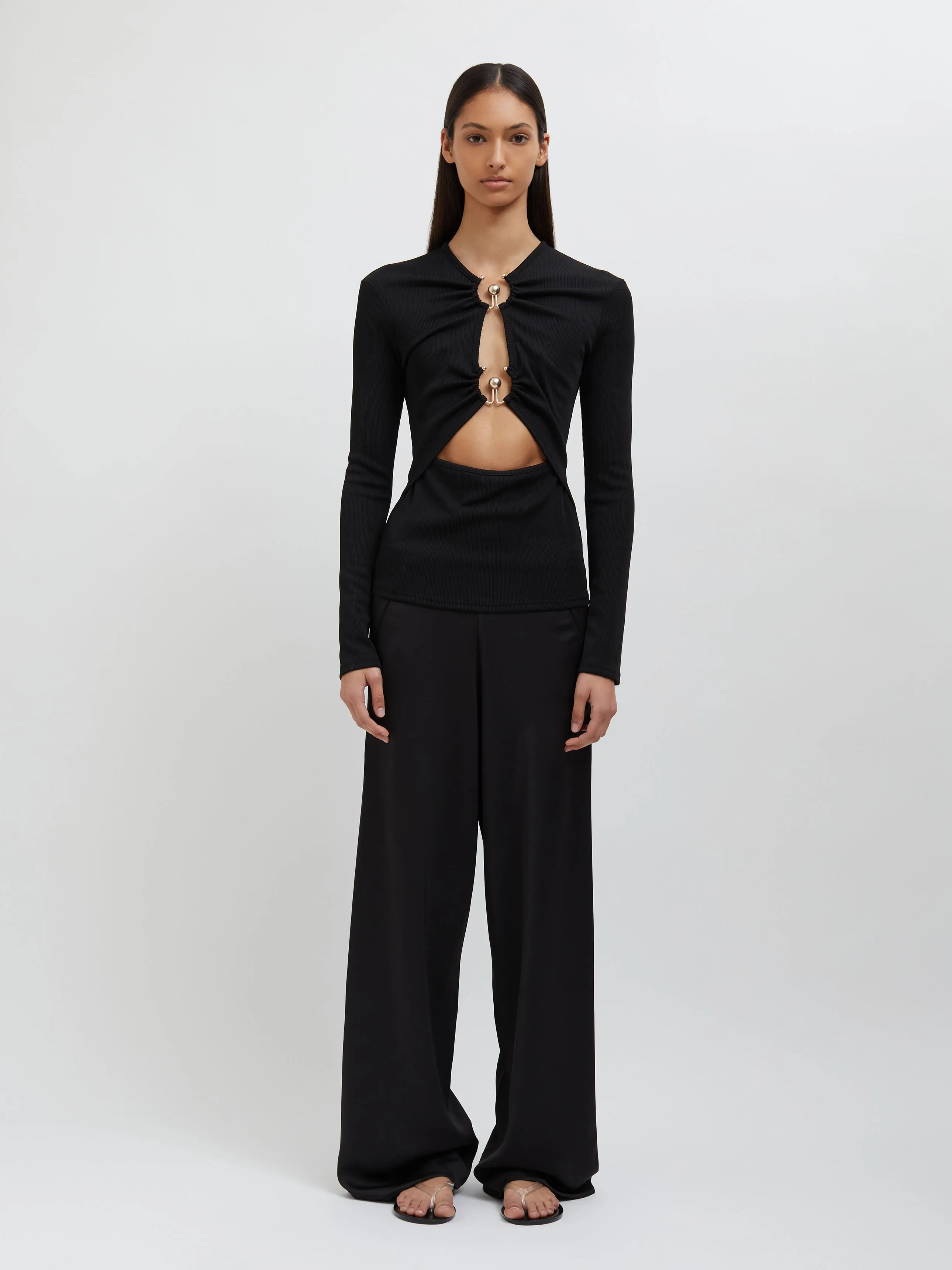 Orbit Ruched Long Sleeve Top sold by Christopher Esber product image thumbnail 2