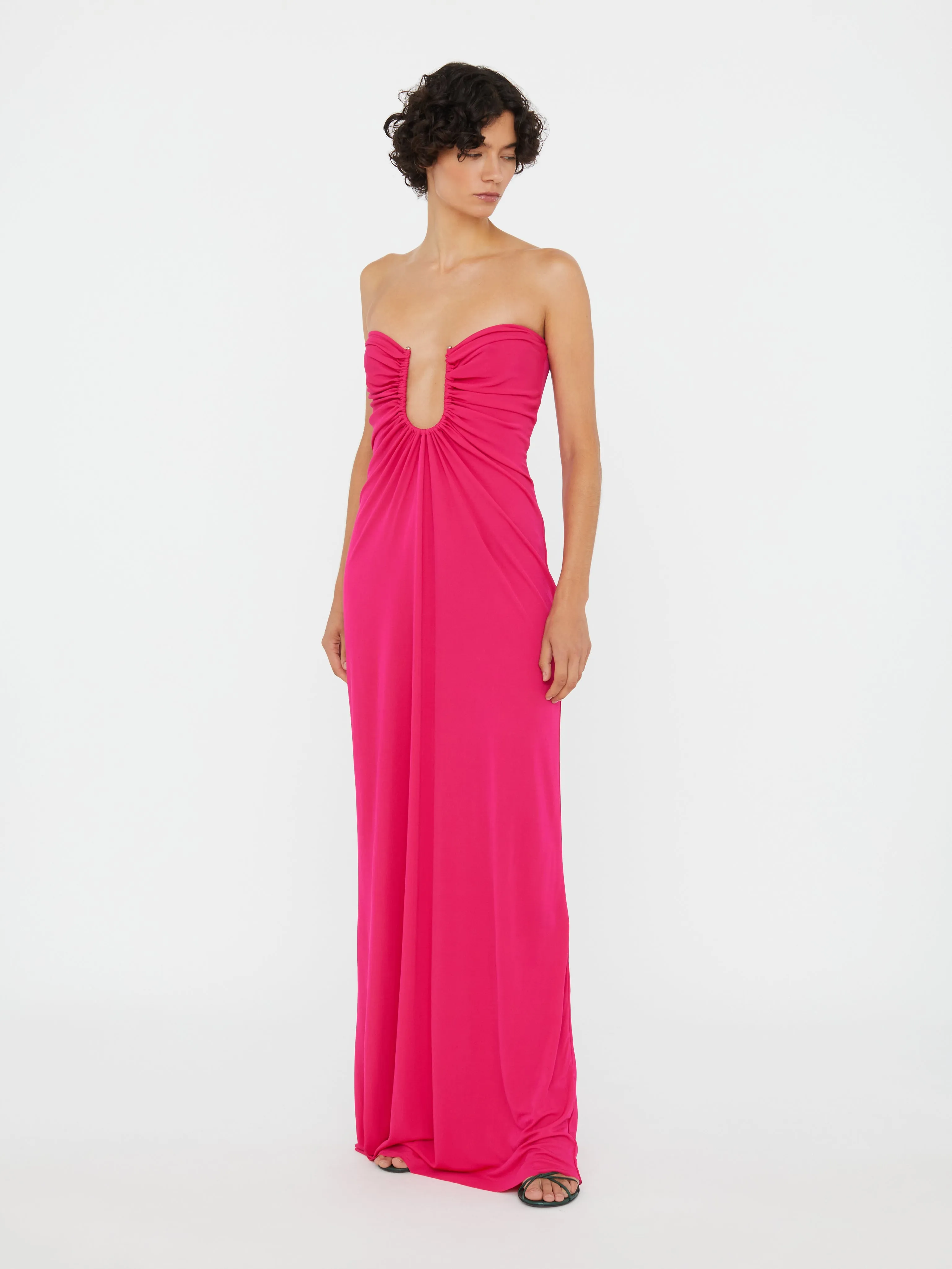 Arced Palm Strapless Dress sold by Christopher Esber product image thumbnail 4
