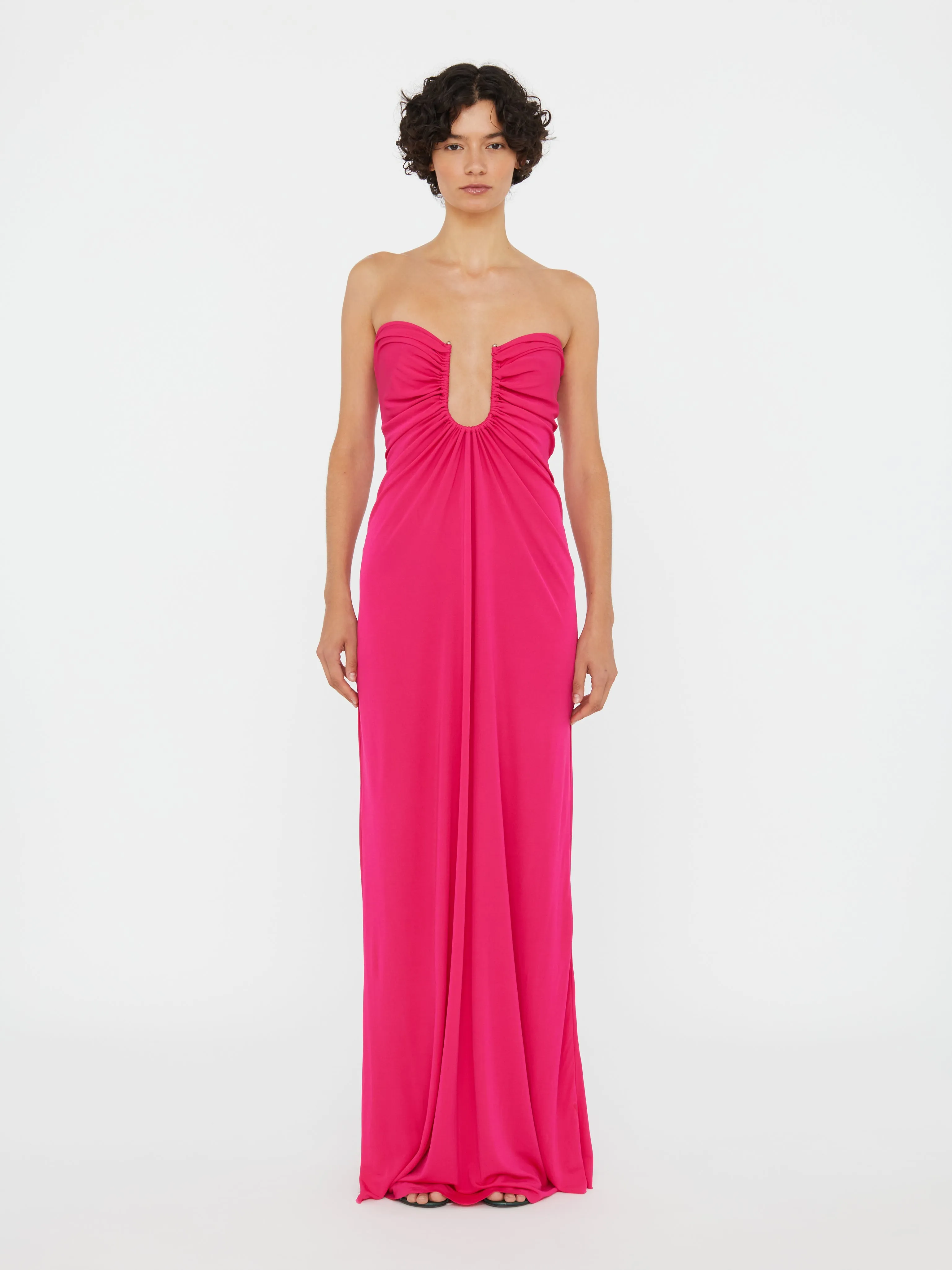 Arced Palm Strapless Dress sold by Christopher Esber