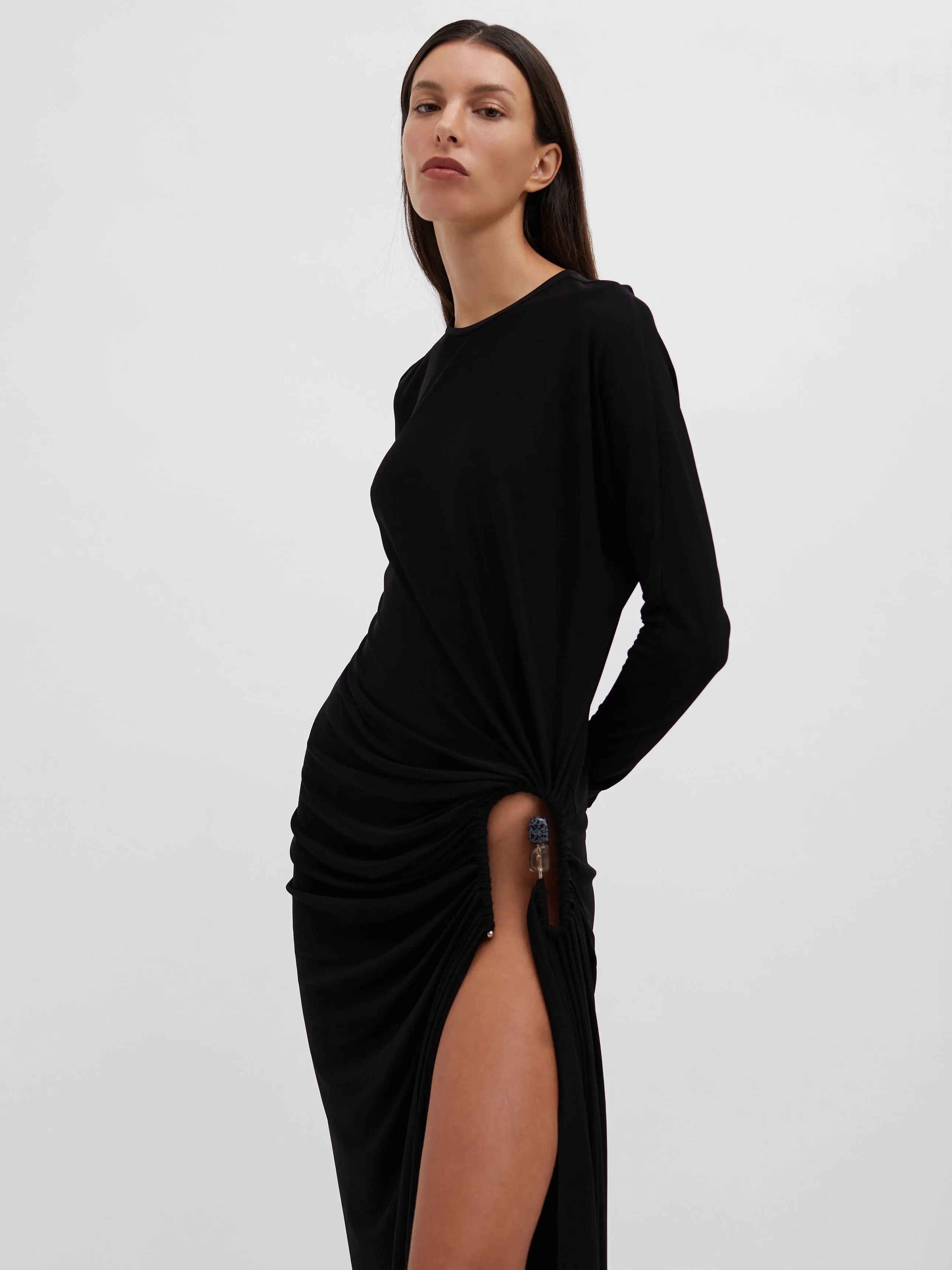 Helix Crystal Stone Long Sleeve Dress sold by Christopher Esber product image thumbnail 4