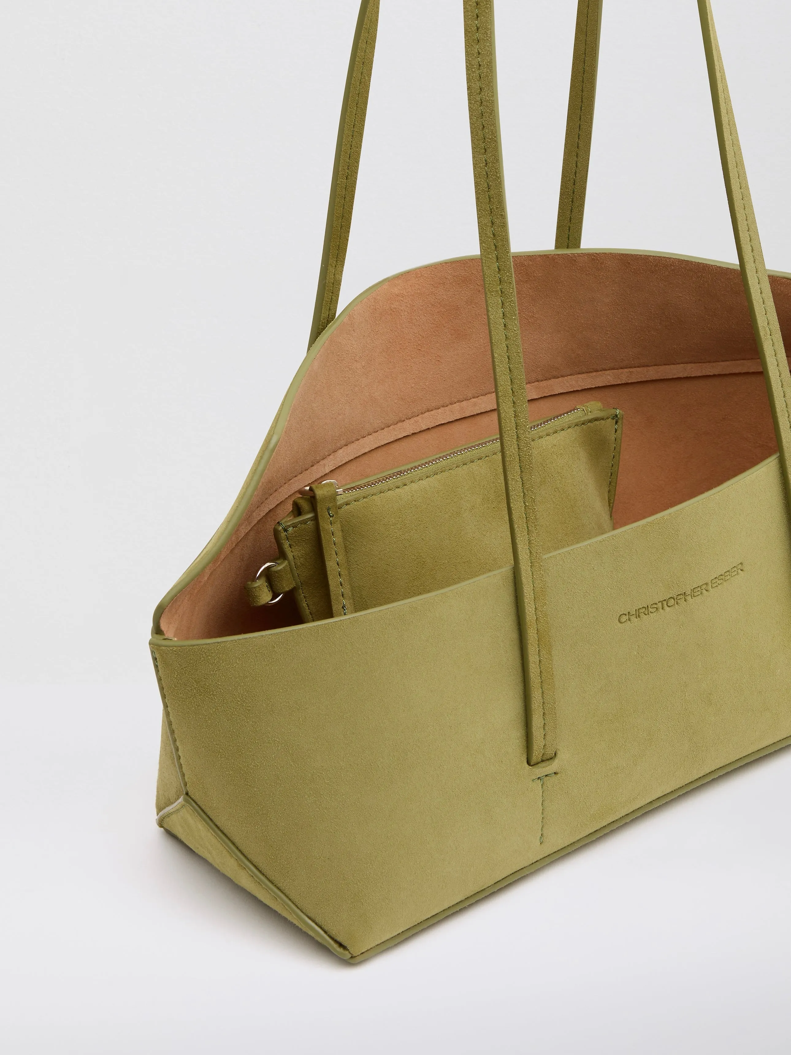 Gondola Suede Mini Tote sold by Christopher Esber product image thumbnail 5