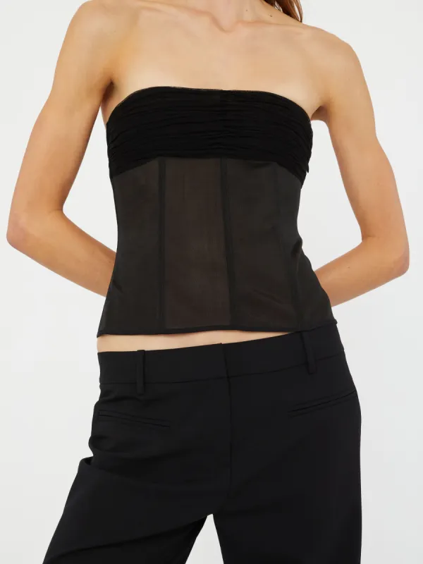 Tulle Overlay Corset sold by Christopher Esber