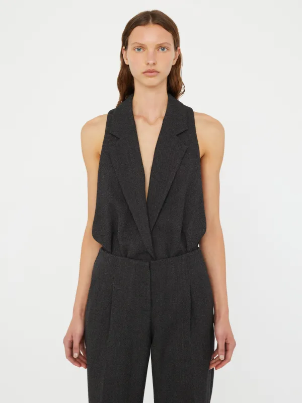 Facile Tailored Twill Bodysuit sold by Christopher Esber