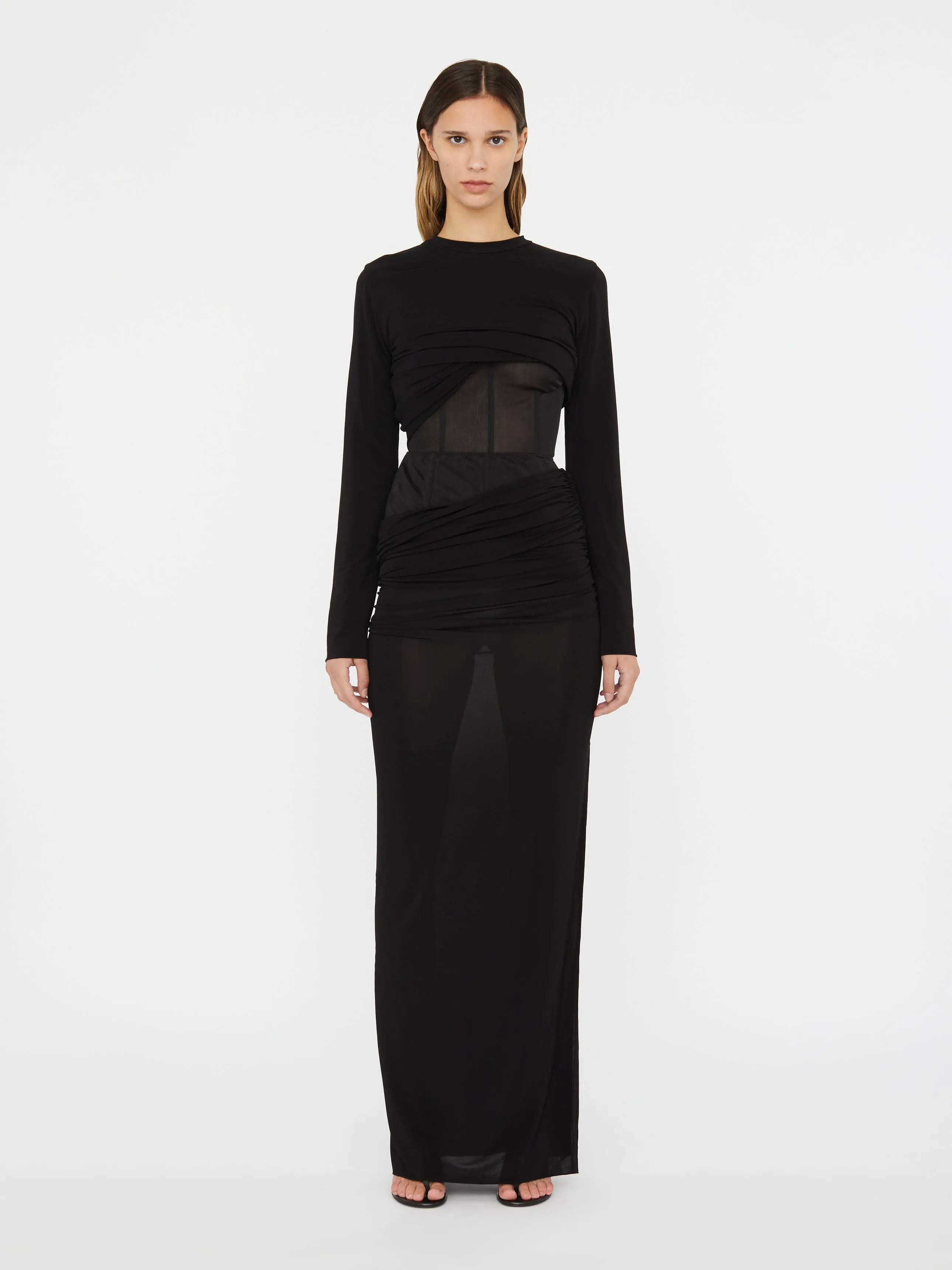 Coiled Jersey Corseted Skirt sold by Christopher Esber