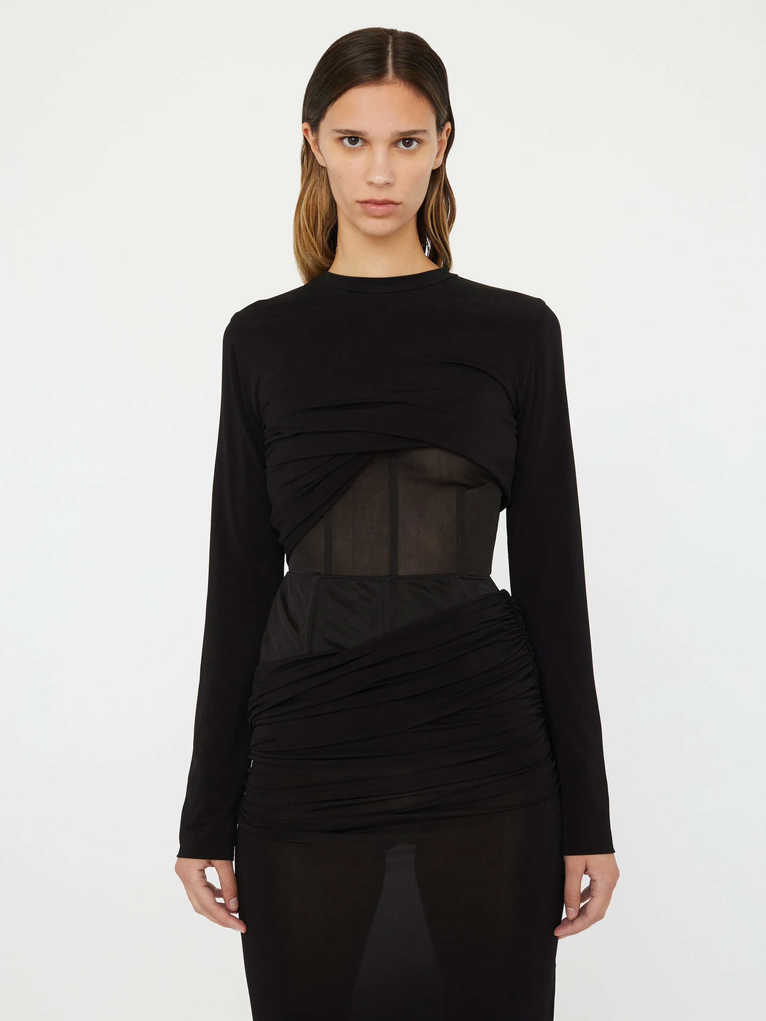 Coiled Jersey Corseted Skirt sold by Christopher Esber product image thumbnail 3