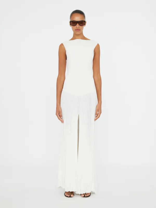 Bateau Whirl Pleated Knit Dress sold by Christopher Esber