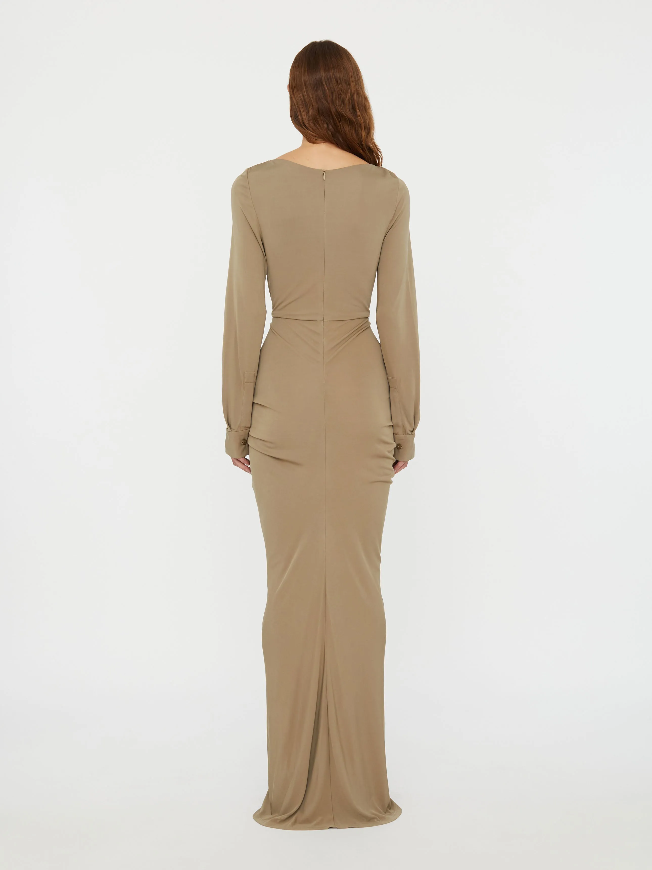 Bateau Drape Disconnect Dress sold by Christopher Esber product image thumbnail 5