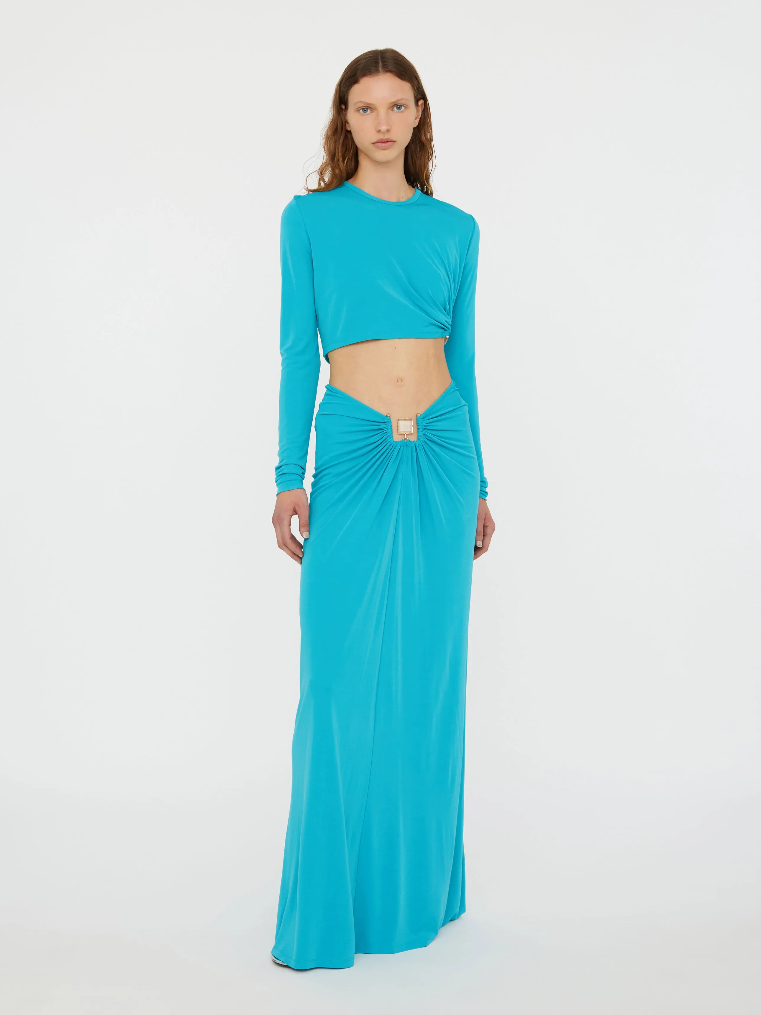 Bezel Quartz Ruched Skirt sold by Christopher Esber product image thumbnail 3