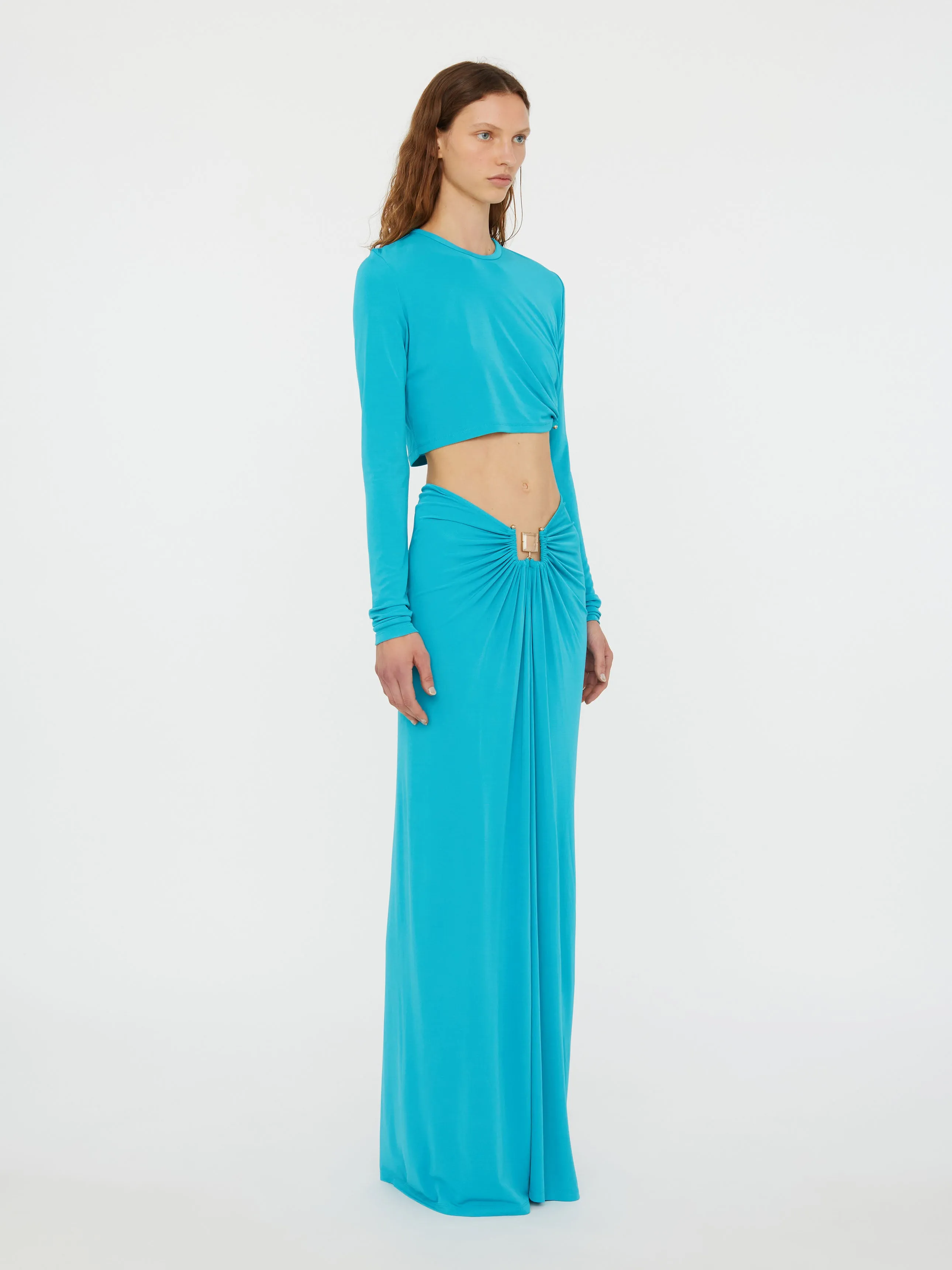 Bezel Quartz Ruched Skirt sold by Christopher Esber product image thumbnail 4