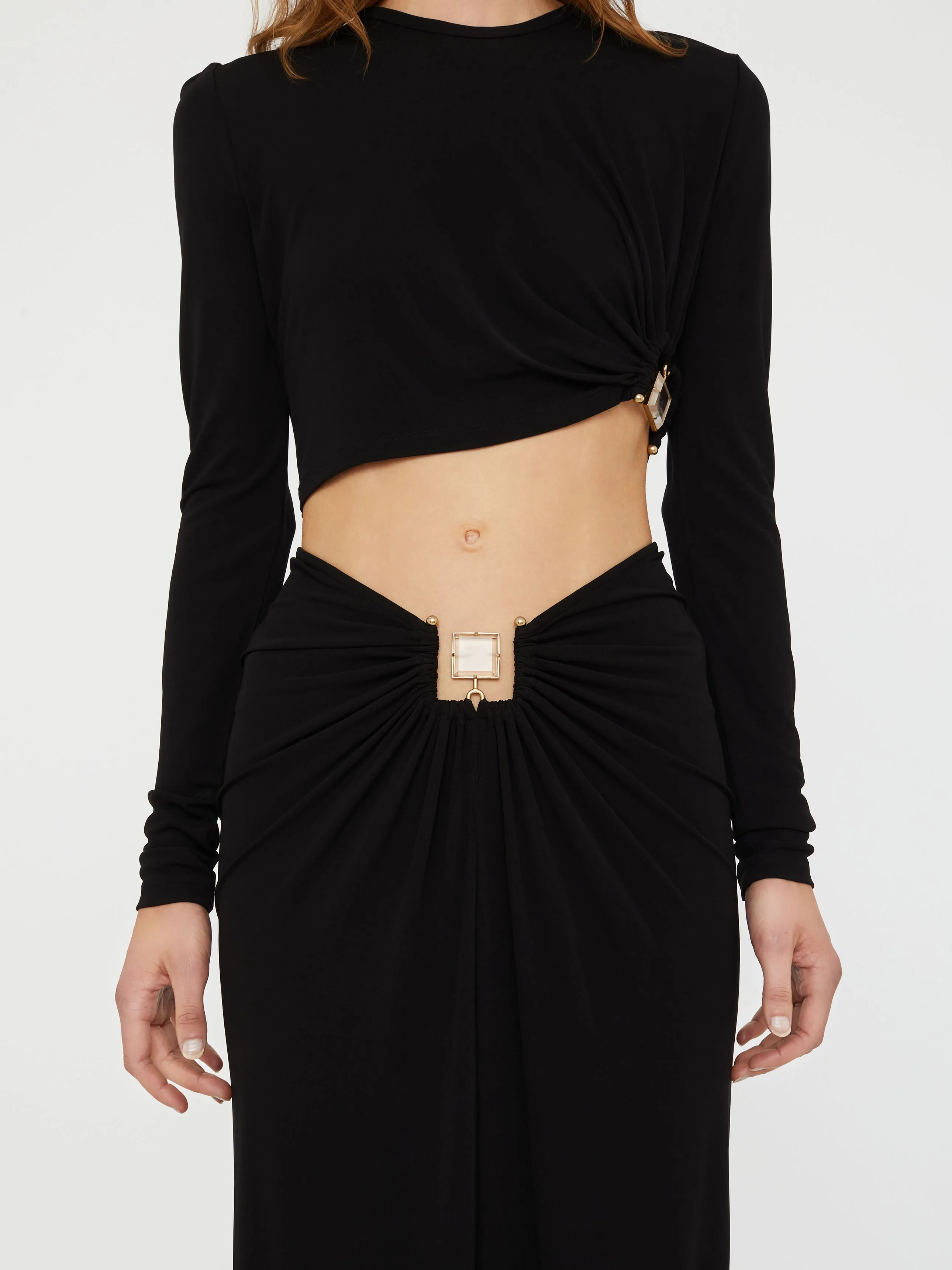 Bezel Quartz Long Sleeve Top sold by Christopher Esber