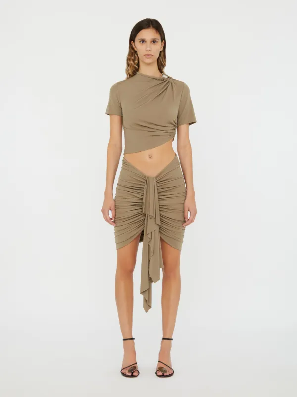 Vivenda Drape Mini Skirt sold by Christopher Esber