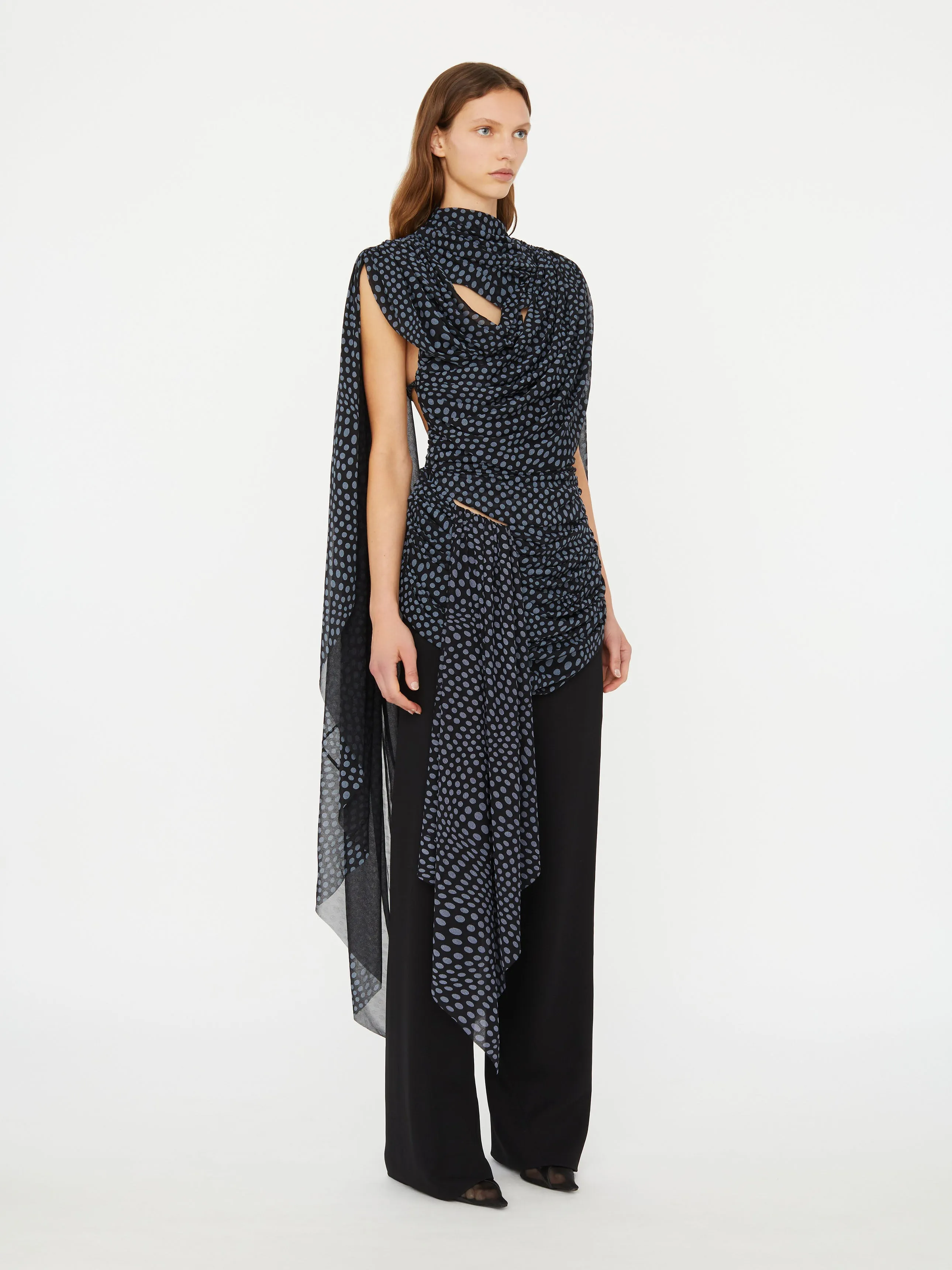 Torrent Draped Mini Dress sold by Christopher Esber product image thumbnail 4