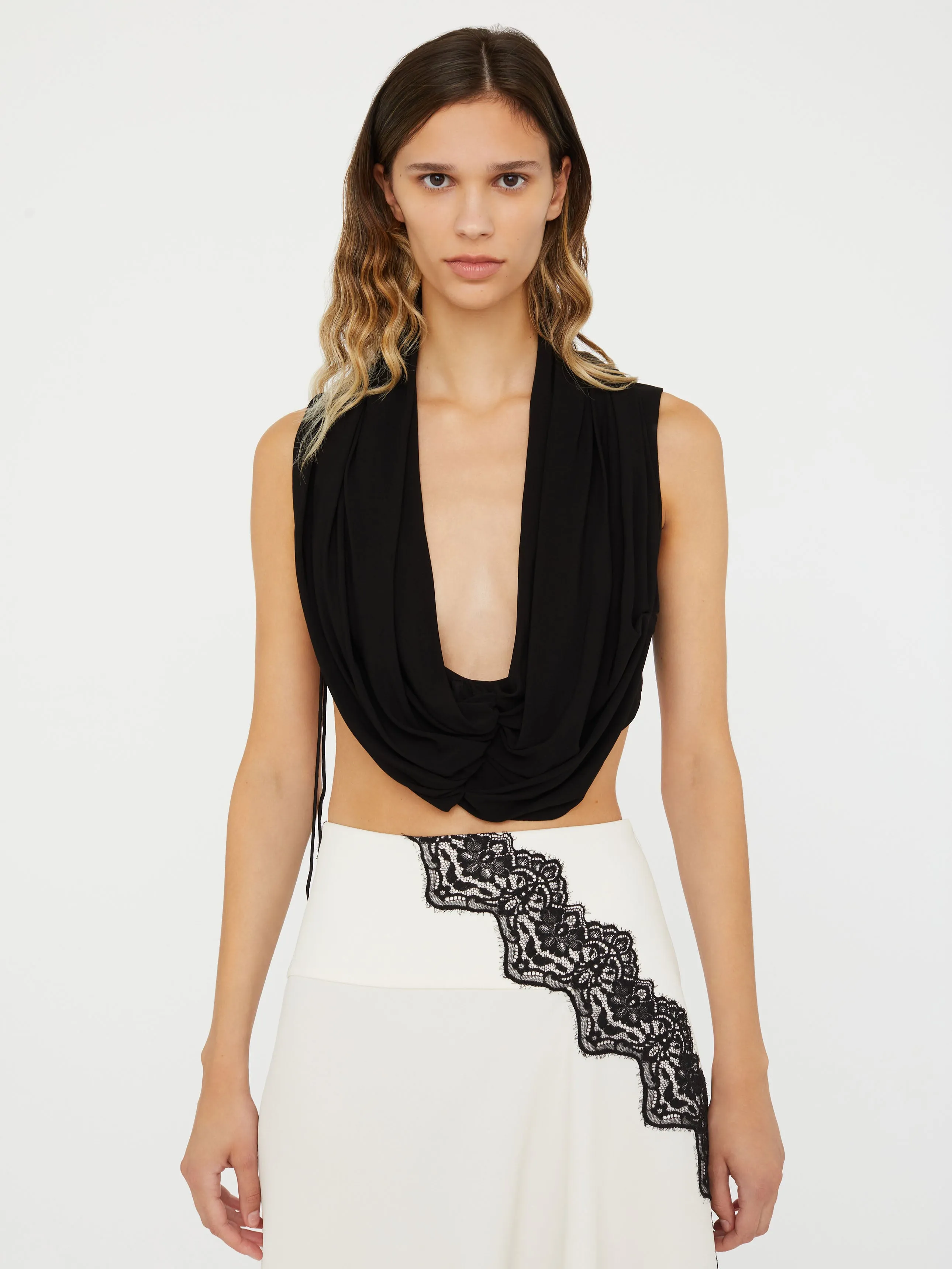 Interlock Jersey Drape Top sold by Christopher Esber